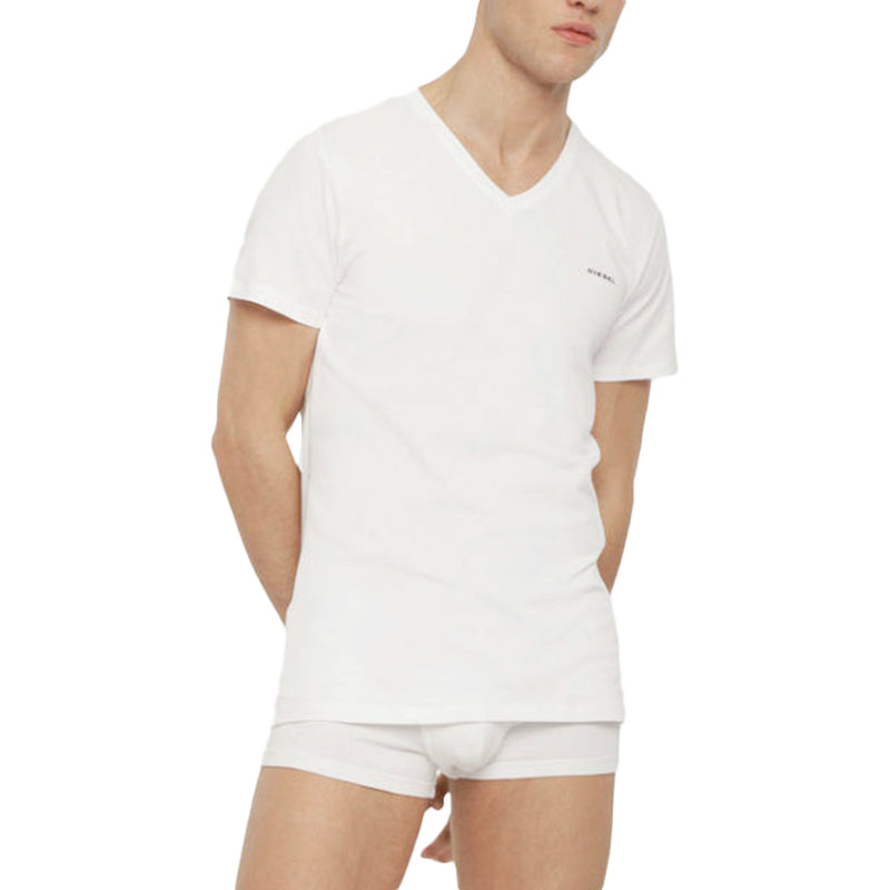 DIESEL UMTEE MICHAEL Mens T Shirt 1x Pack Short Sleeve V Neck Casual Cotton Tees