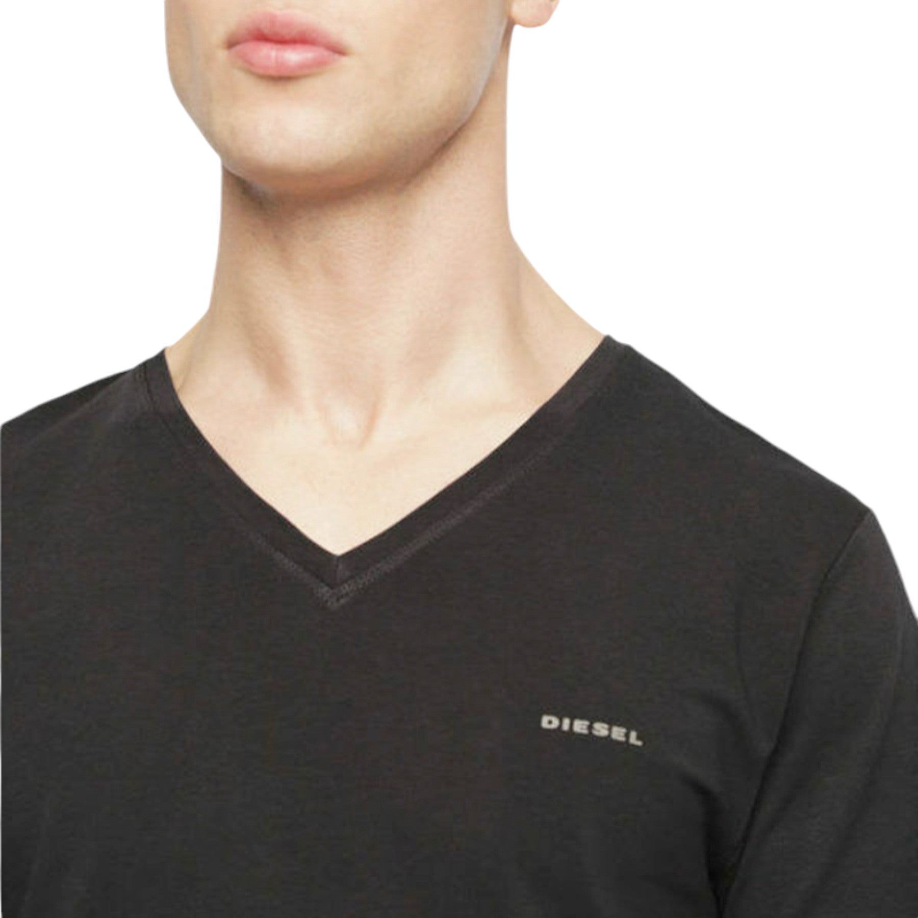 DIESEL UMTEE MICHAEL Mens T Shirt 1x Pack Short Sleeve V Neck Casual Cotton Tees