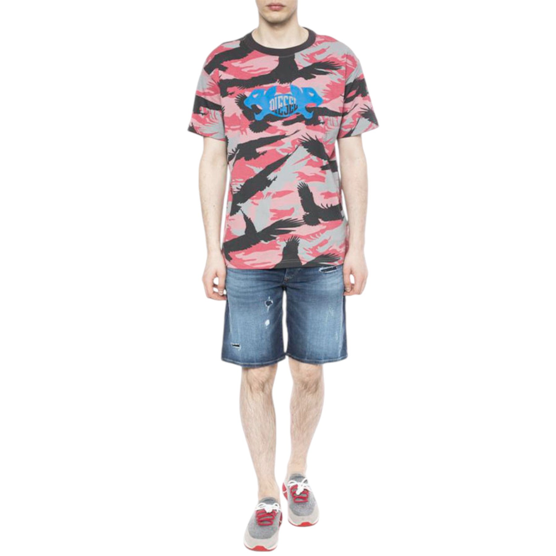 DIESEL BUSTSHORT 084QT Mens Denim Shorts DNA Stretch Casual Summer Beachwear W31