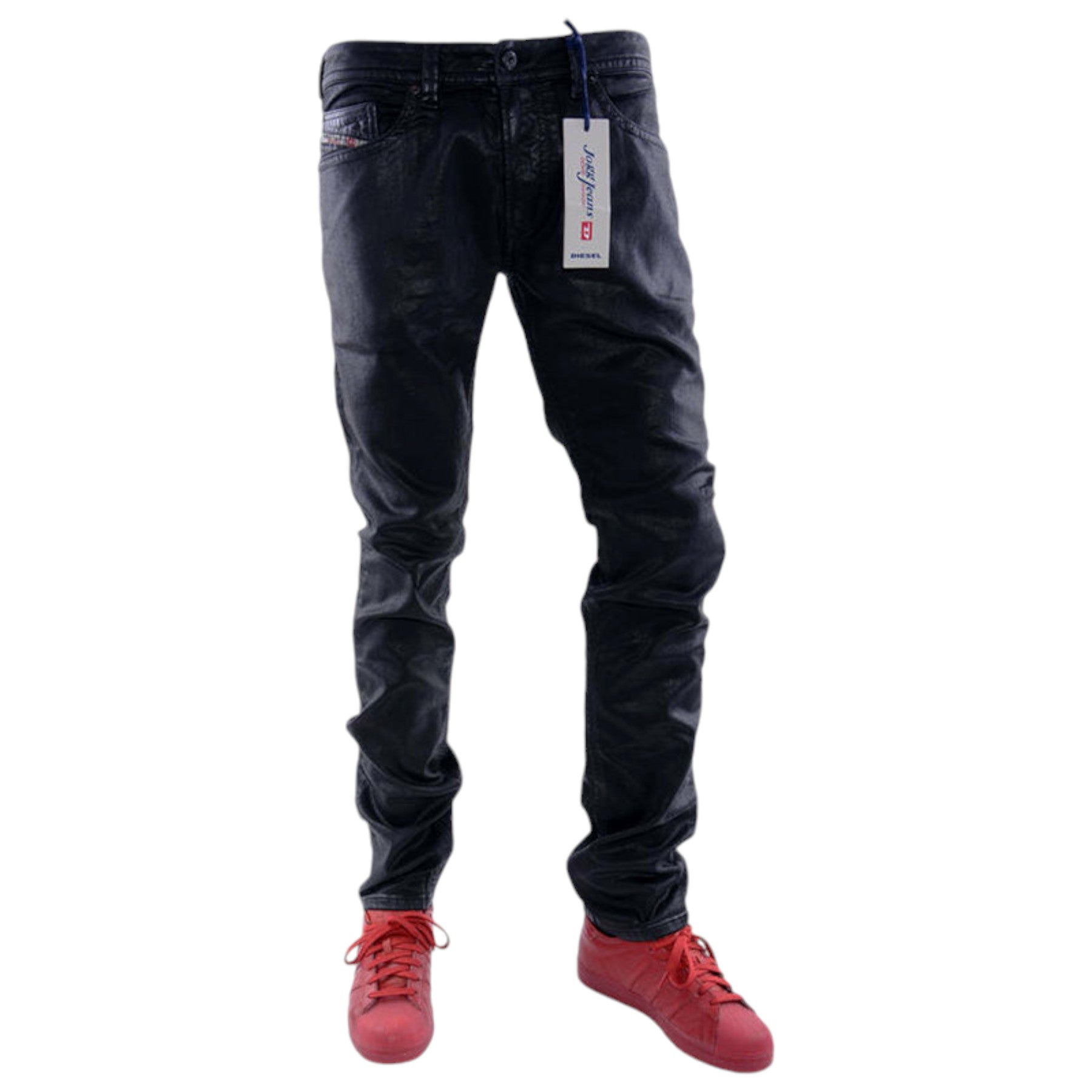 DIESEL THAVAR NE 0837C Mens Denim Jeans Sweat Jogg Pants Slim Fit Skinny Trouser D Outlet