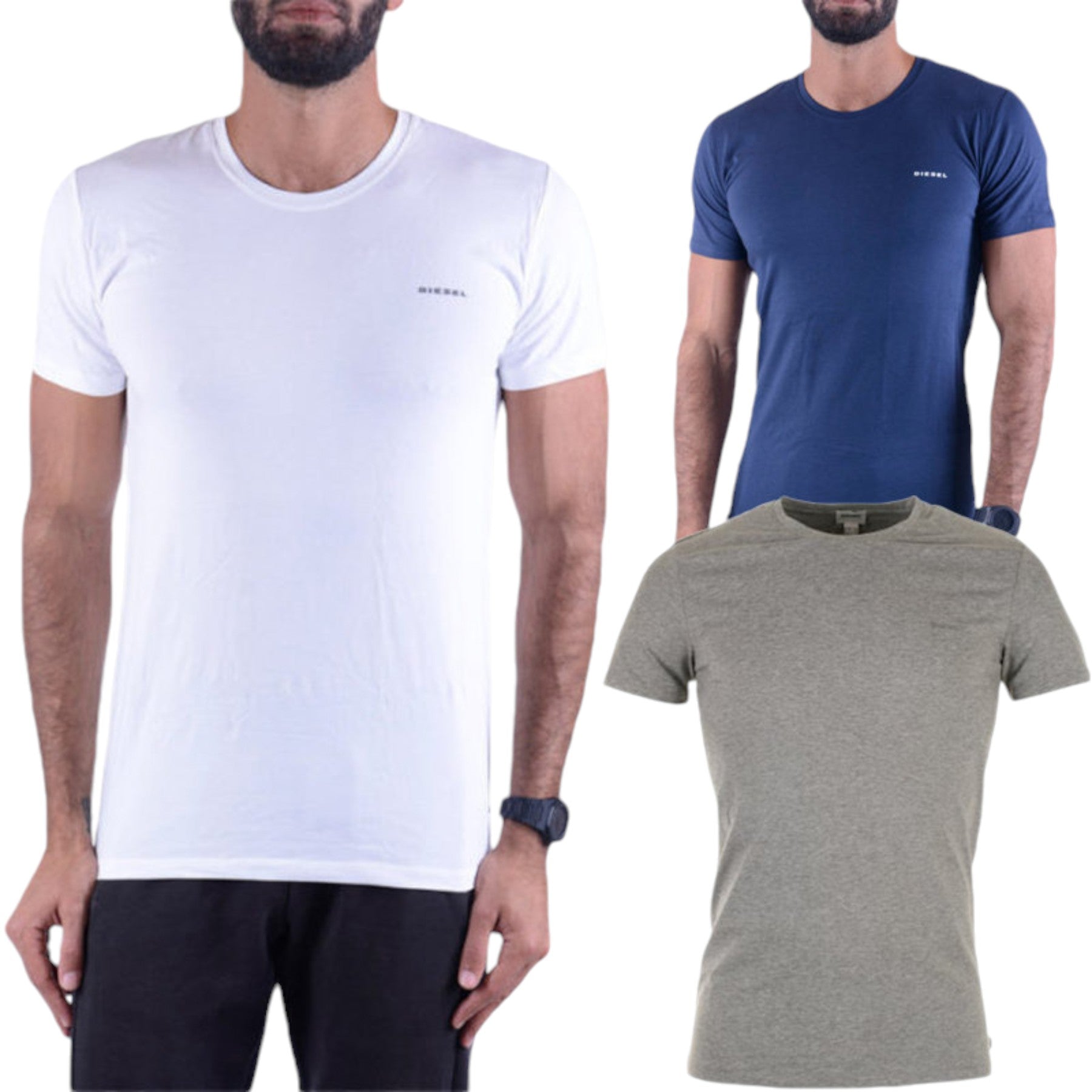 DIESEL UMTEE RANDAL Mens T Shirt 1x Pack Short Sleeve Crew Neck Basic Tees