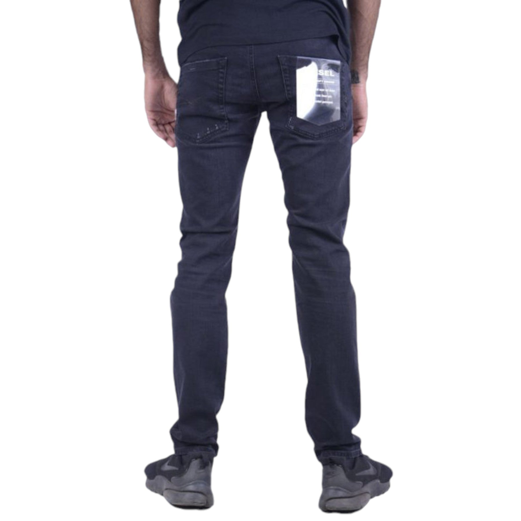 DIESEL BELTHER 084NG Mens Denim Jeans Stretch Regular Slim Fit Distressed Pants