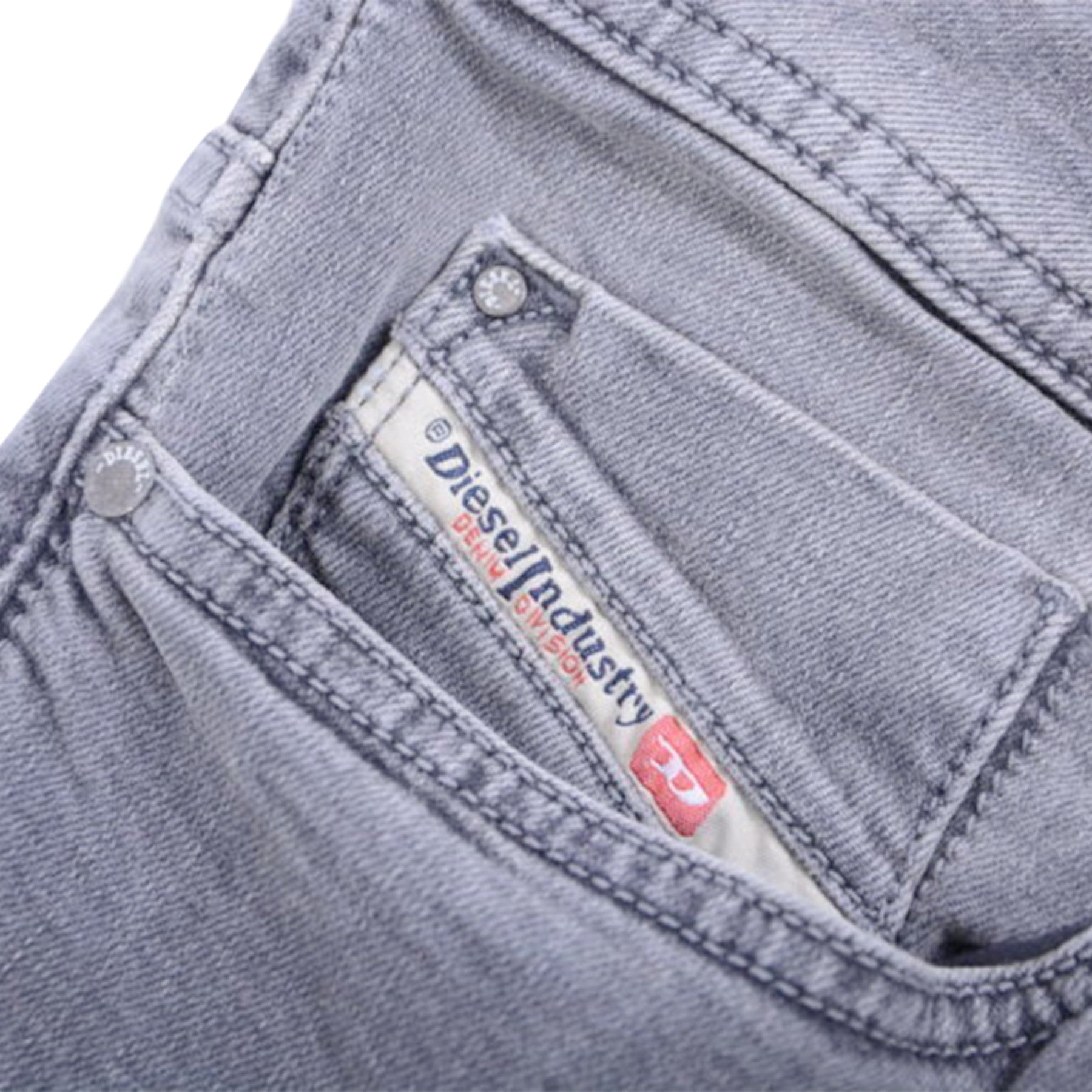 DIESEL TROXER R76Z8 Mens Denim Jeans Stretch Slim Fit Skinny Grey