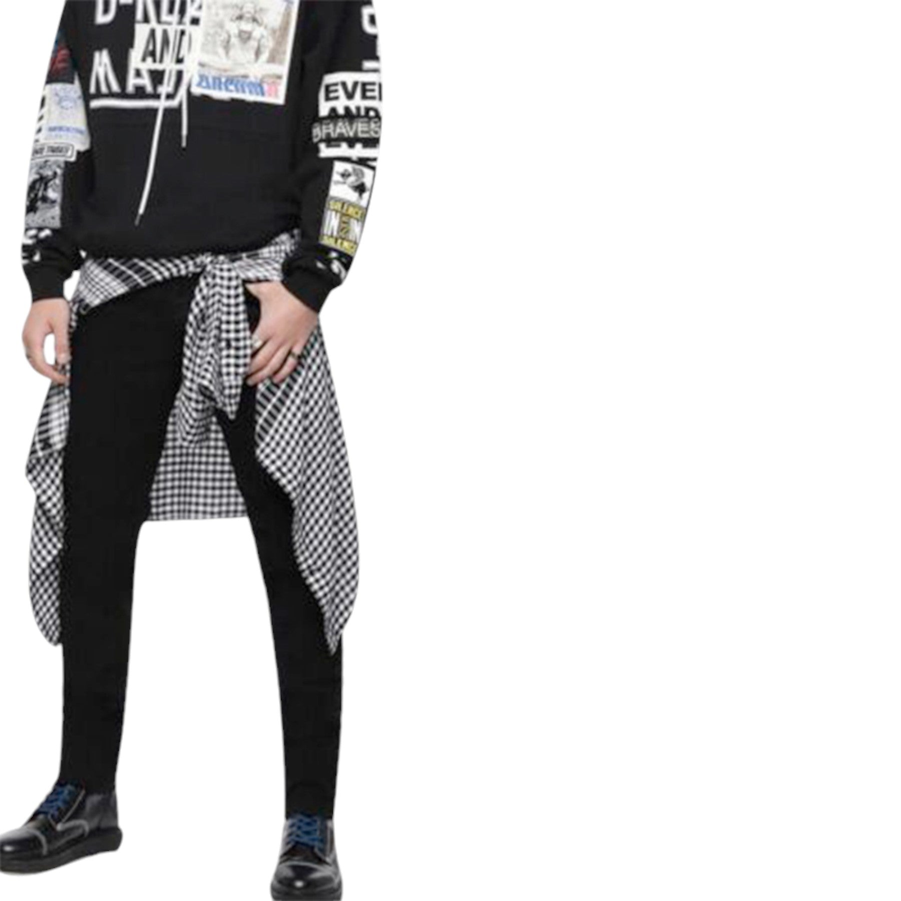 DIESEL THOMMER 069BG Mens Denim Jeans Black Flat Front Slim Fit Casual Skinny