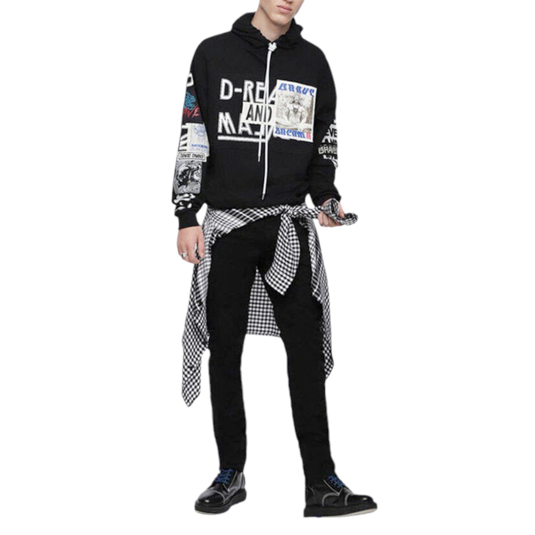 DIESEL THOMMER 069BG Mens Denim Jeans Black Flat Front Slim Fit Casual Skinny