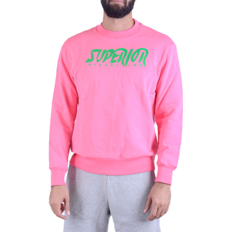 DIESEL S BAY SC FELPA Mens Sweatshirt Crew Neck Sweater Pullover Work Casual Top