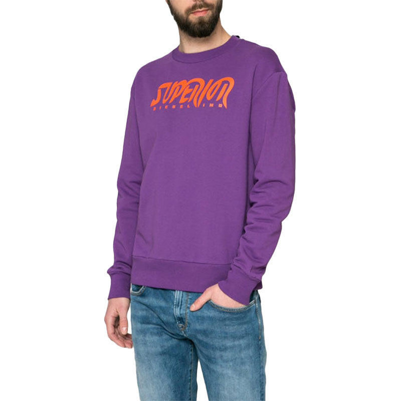 DIESEL S BAY SC FELPA Mens Sweatshirt Crew Neck Sweater Pullover Work Casual Top