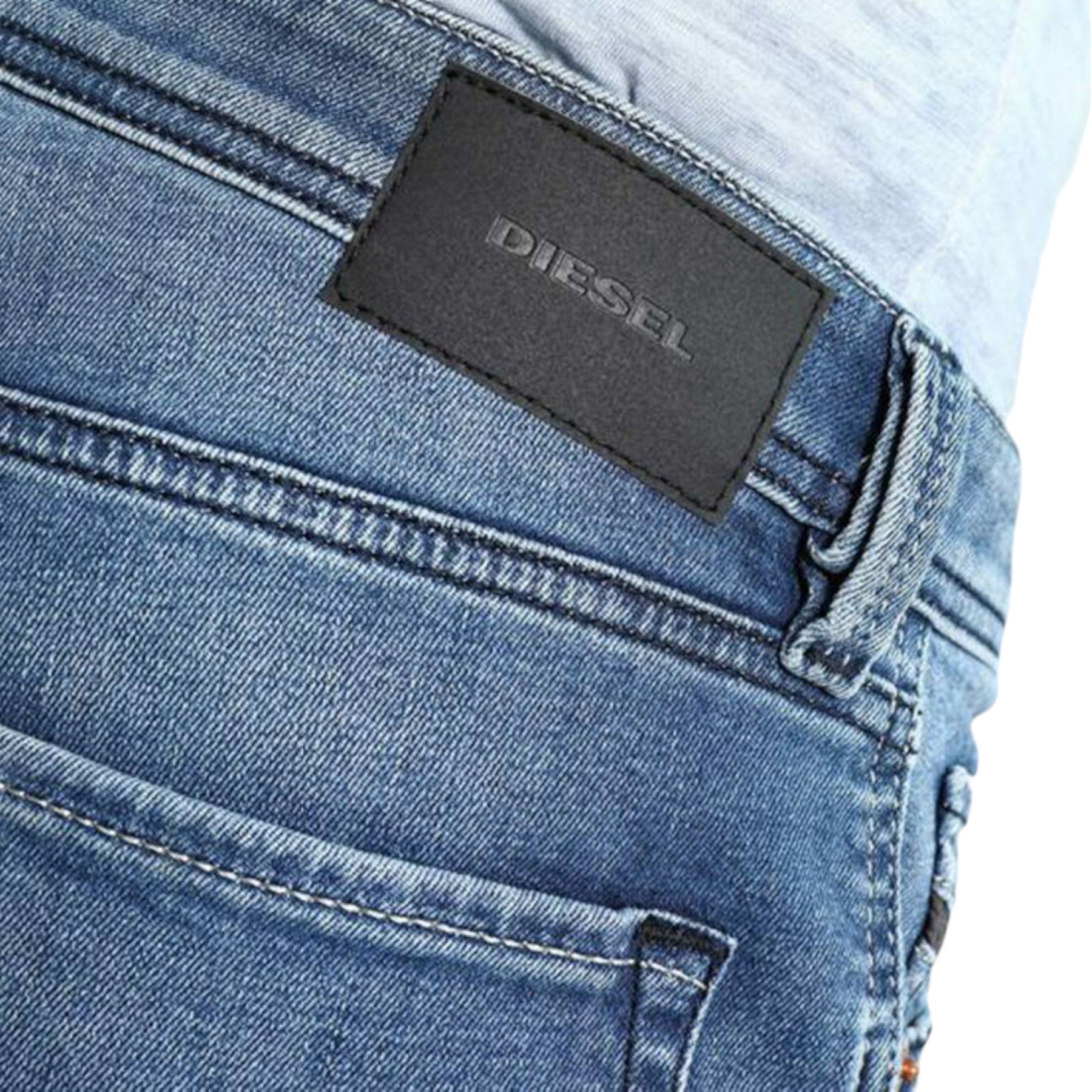 DIESEL LARKEE BEEX 084RB Mens Denim Jeans Lyocell Plain Regular Fit Tapered