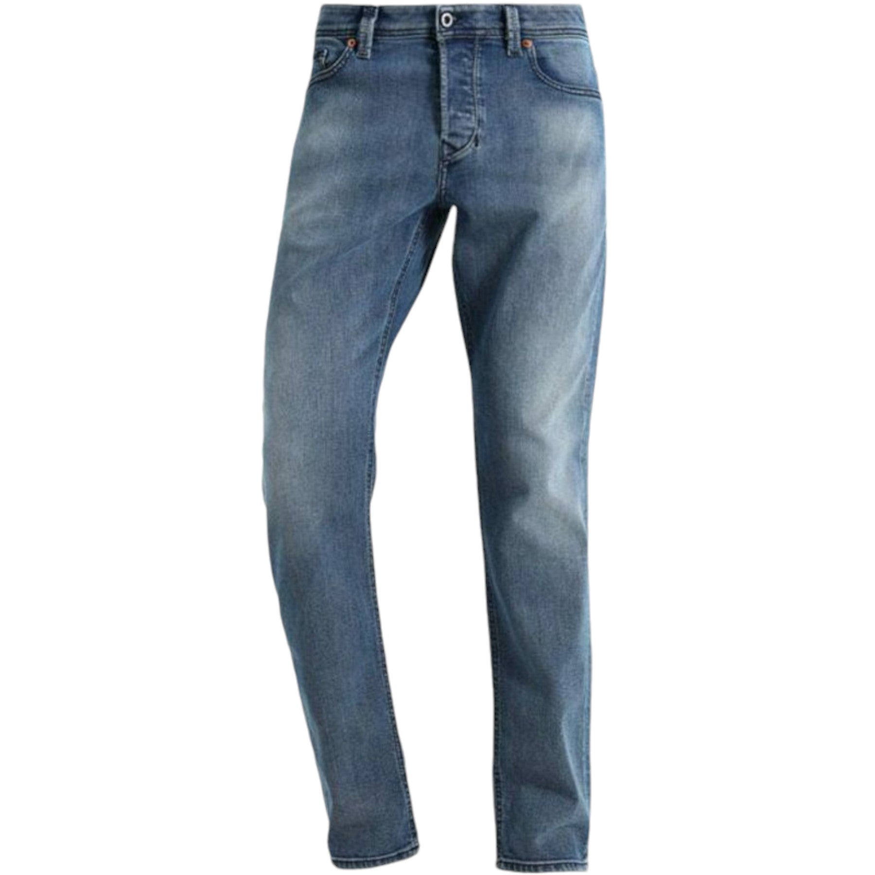 DIESEL LARKEE BEEX 084RB Mens Denim Jeans Lyocell Plain Regular Fit Tapered