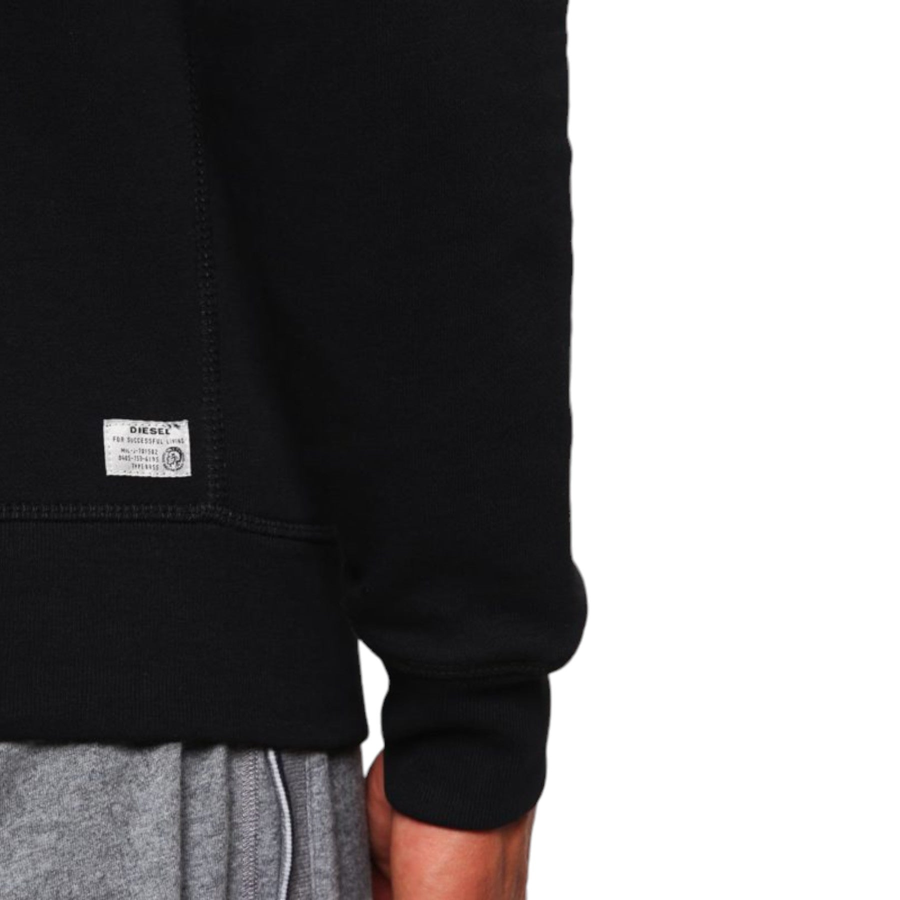 DIESEL UMLT WILLY Mens Sweatshirt Long Sleeve Pullover Jumper Cotton Lounge Wear