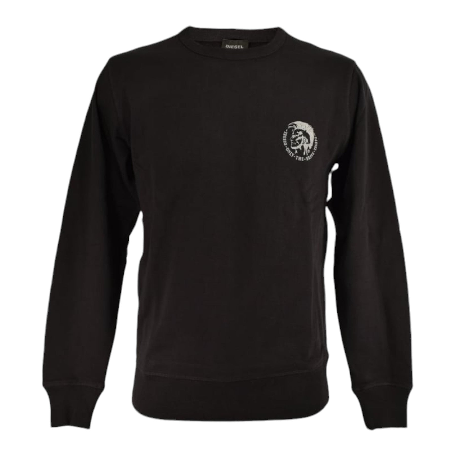 DIESEL UMLT WILLY Mens Sweatshirt Long Sleeve Pullover Jumper Cotton Lounge Wear