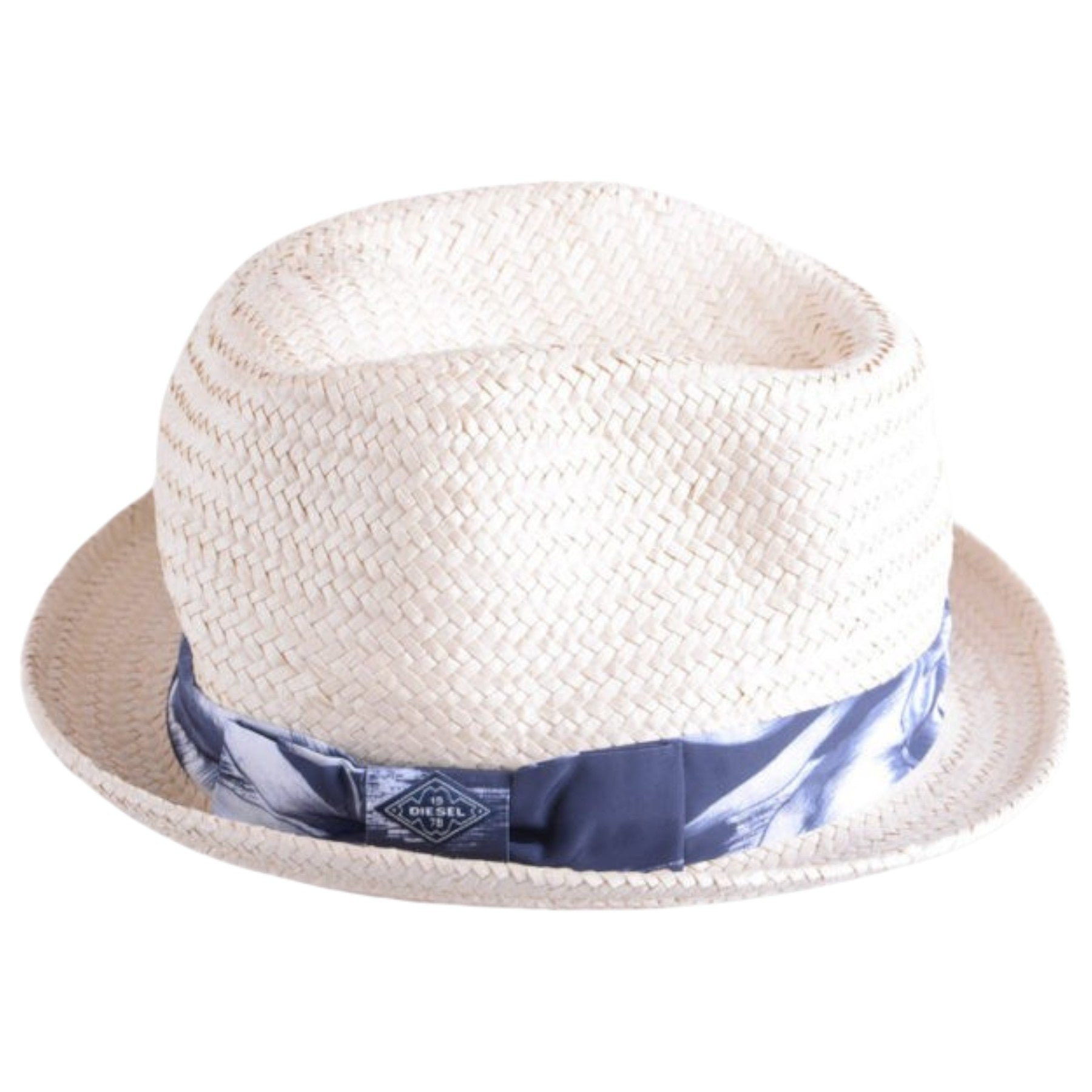 DIESEL CARANX 0AAAC 100 Womens Fadora Hat Casual Homburg Summer Tribly Cap