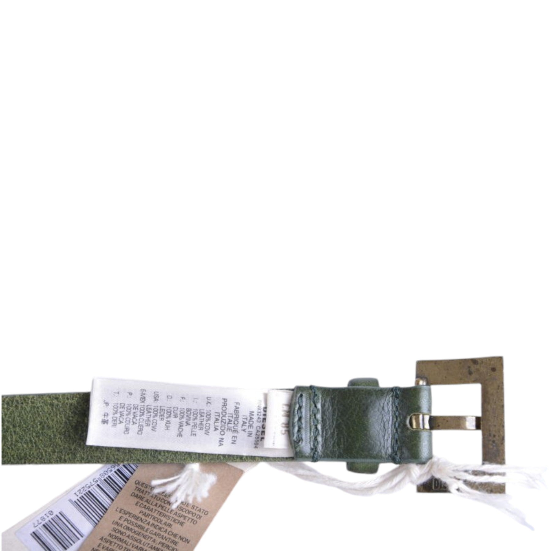 DIESEL BIMASSI 57E Womens Belts Genuine Cow Leather Casual Waist Belt Italy