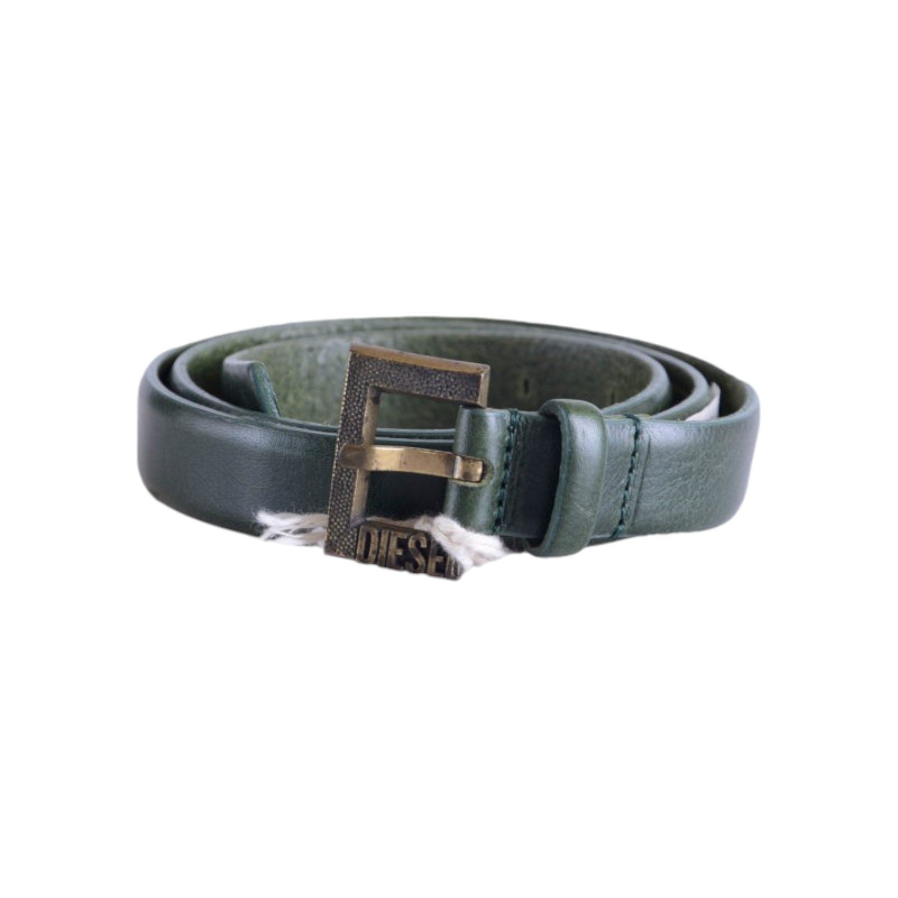 DIESEL BIMASSI 57E Womens Belts Genuine Cow Leather Casual Waist Belt Italy