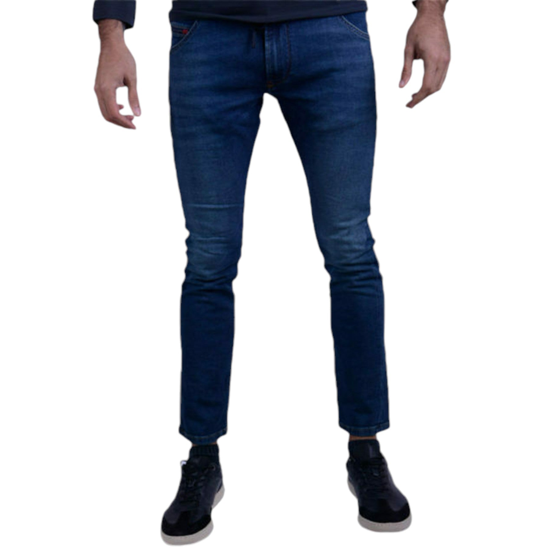 DIESEL KROOLEY R NE 084UB Mens Denim Sweat Jogg Jeans Slim Fit Carrot