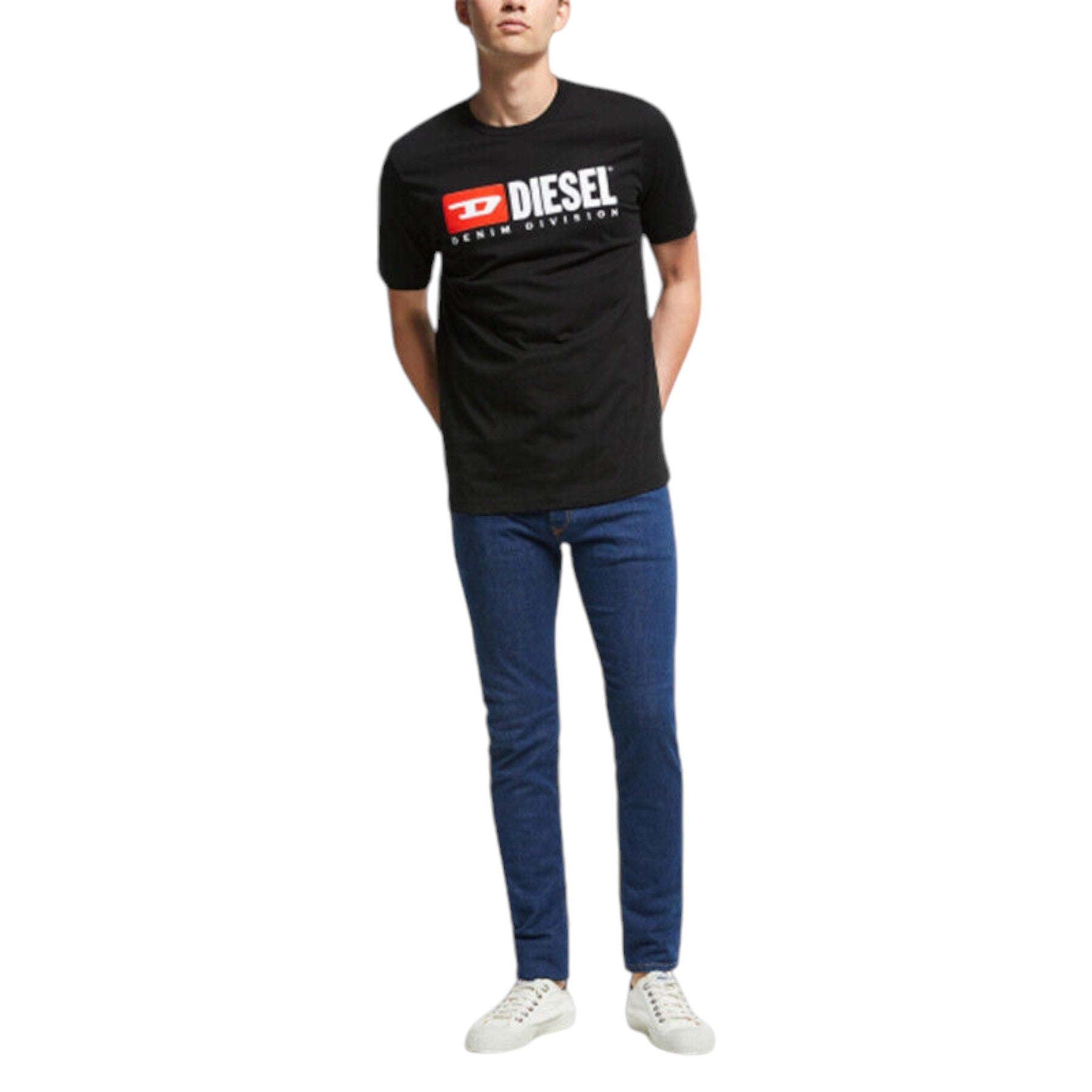 DIESEL SLEENKER 084UL Mens Denim Jeans Stretch Slim Fit Skinny Medium Blue