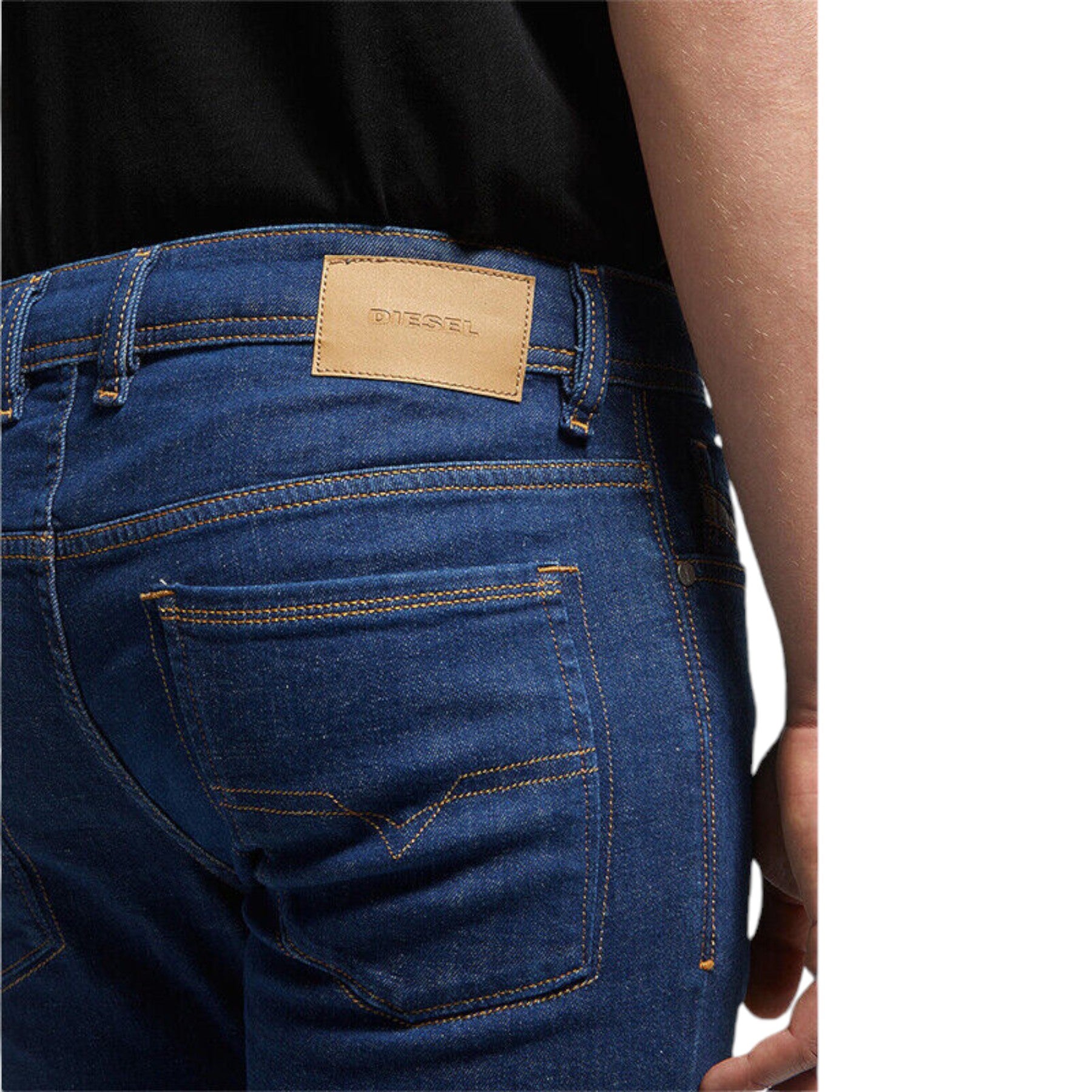 DIESEL SLEENKER 084UL Mens Denim Jeans Stretch Slim Fit Skinny Medium Blue