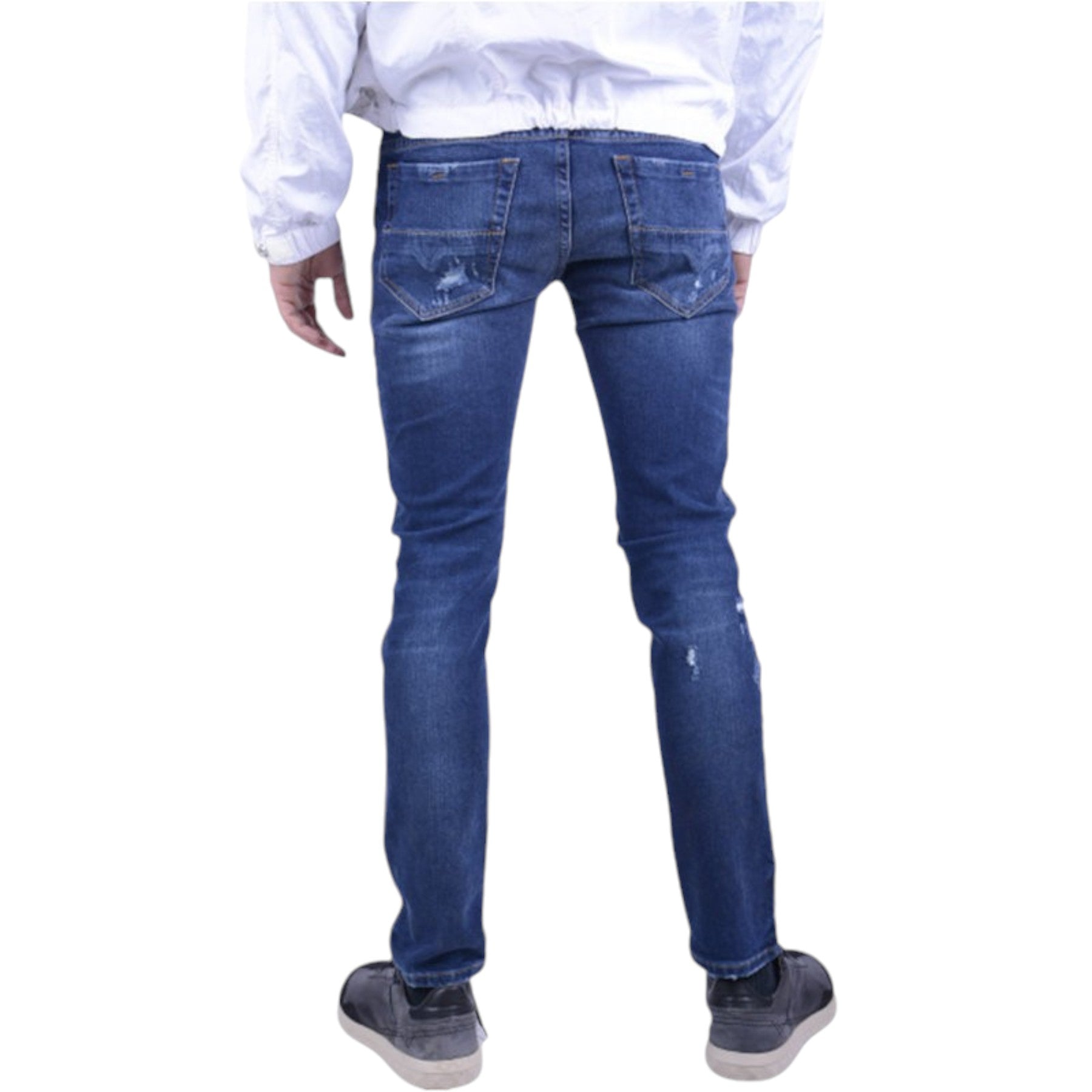 DIESEL THOMMER 084ZB Mens Denim Jeans Distressed Stretch Slim Fit Skinny Jeans