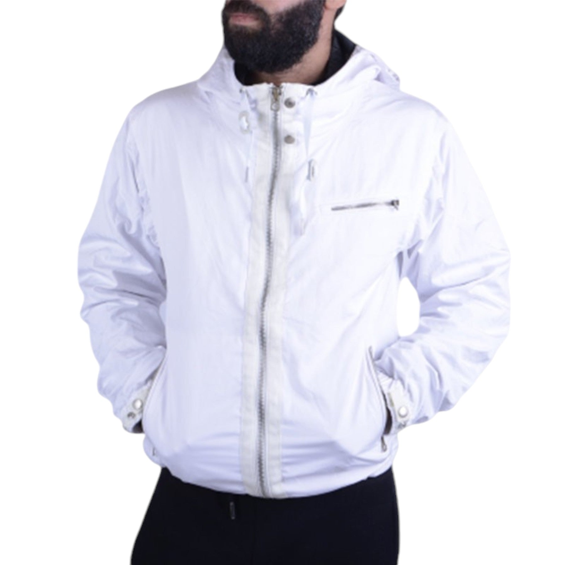 DIESEL J HAJO 0JADS Mens Jacket Hooded Light Weight Zipped Casual Winter Coat