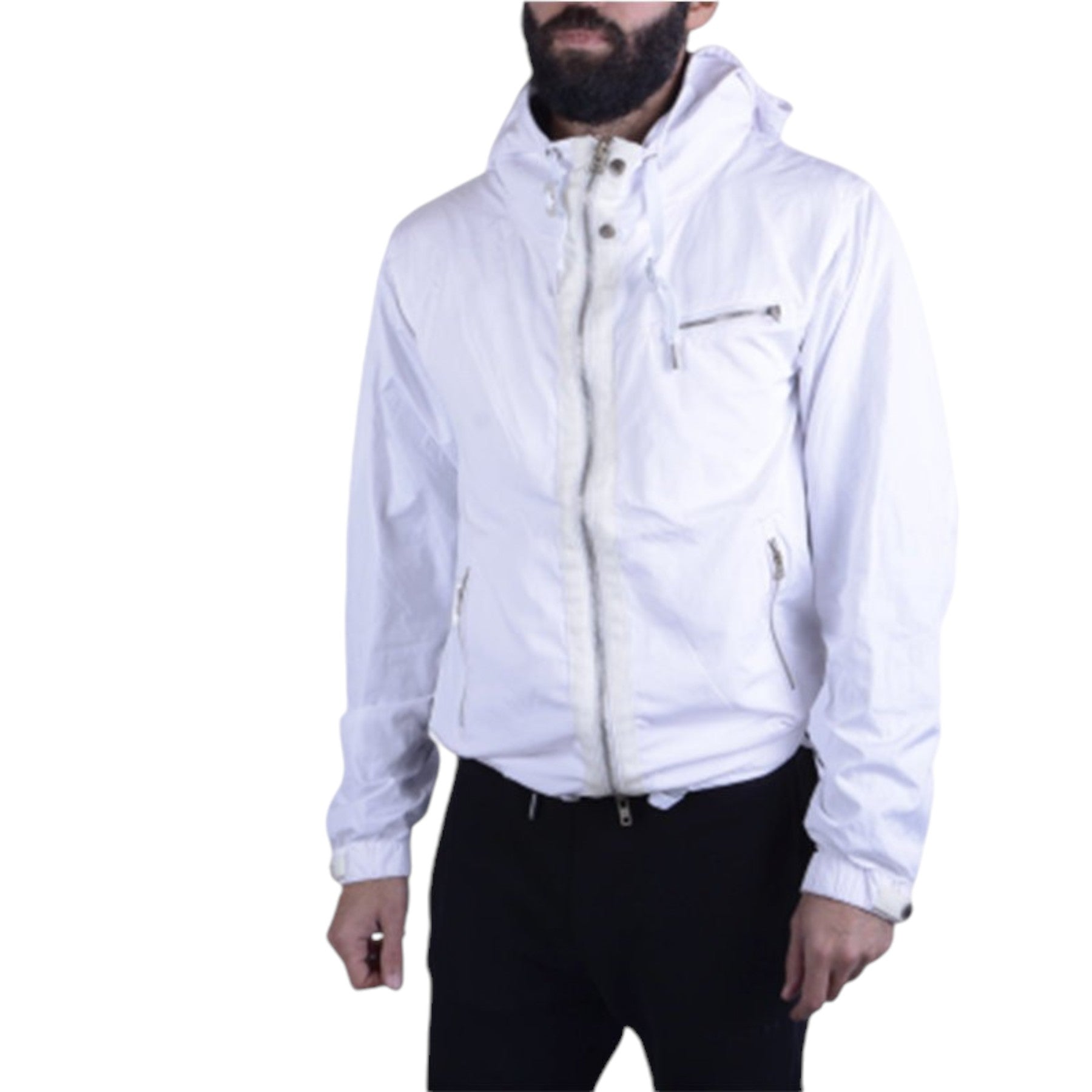 DIESEL J HAJO 0JADS Mens Jacket Hooded Light Weight Zipped Casual Winter Coat