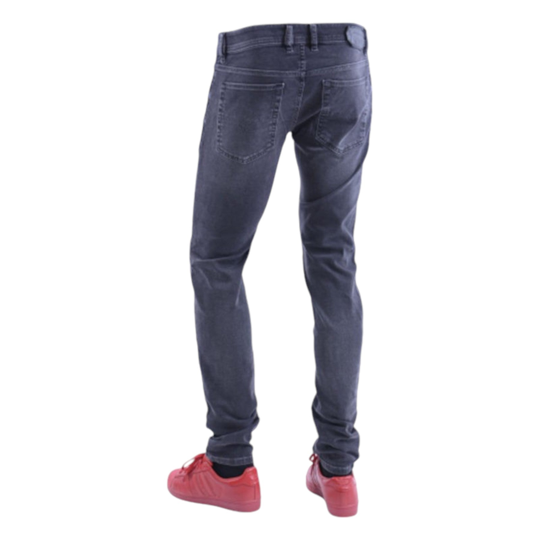 DIESEL TROXER R9F66 Mens Denim Jeans Cotton Stretch Slim Fit Skinny Dark Grey