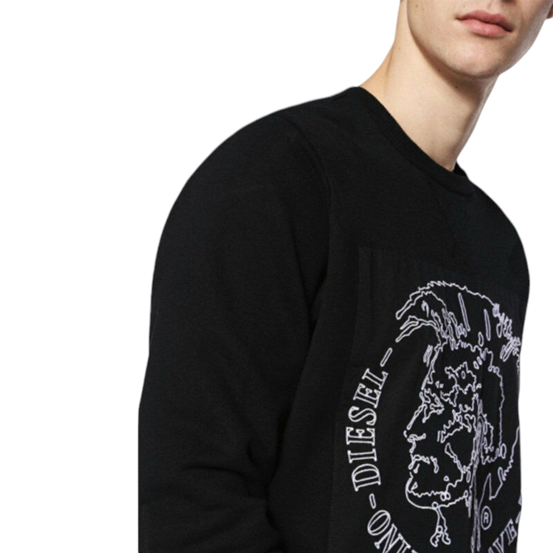 DIESEL S SAMUEL FELPA 900 Mens Sweatshirt Crew Neck Long Sleeve Pullover Jumper