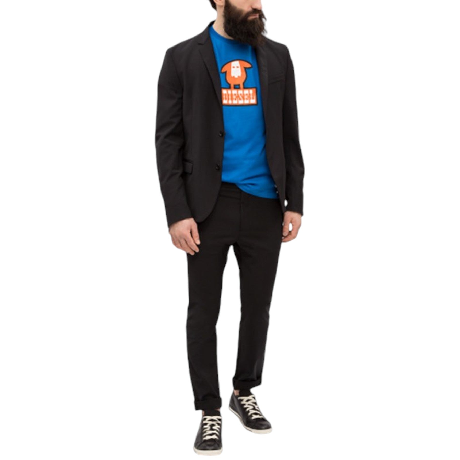 DIESEL J ETERYS Mens Suit Separate Blazer Casual Reversible Wool Blazer Italy