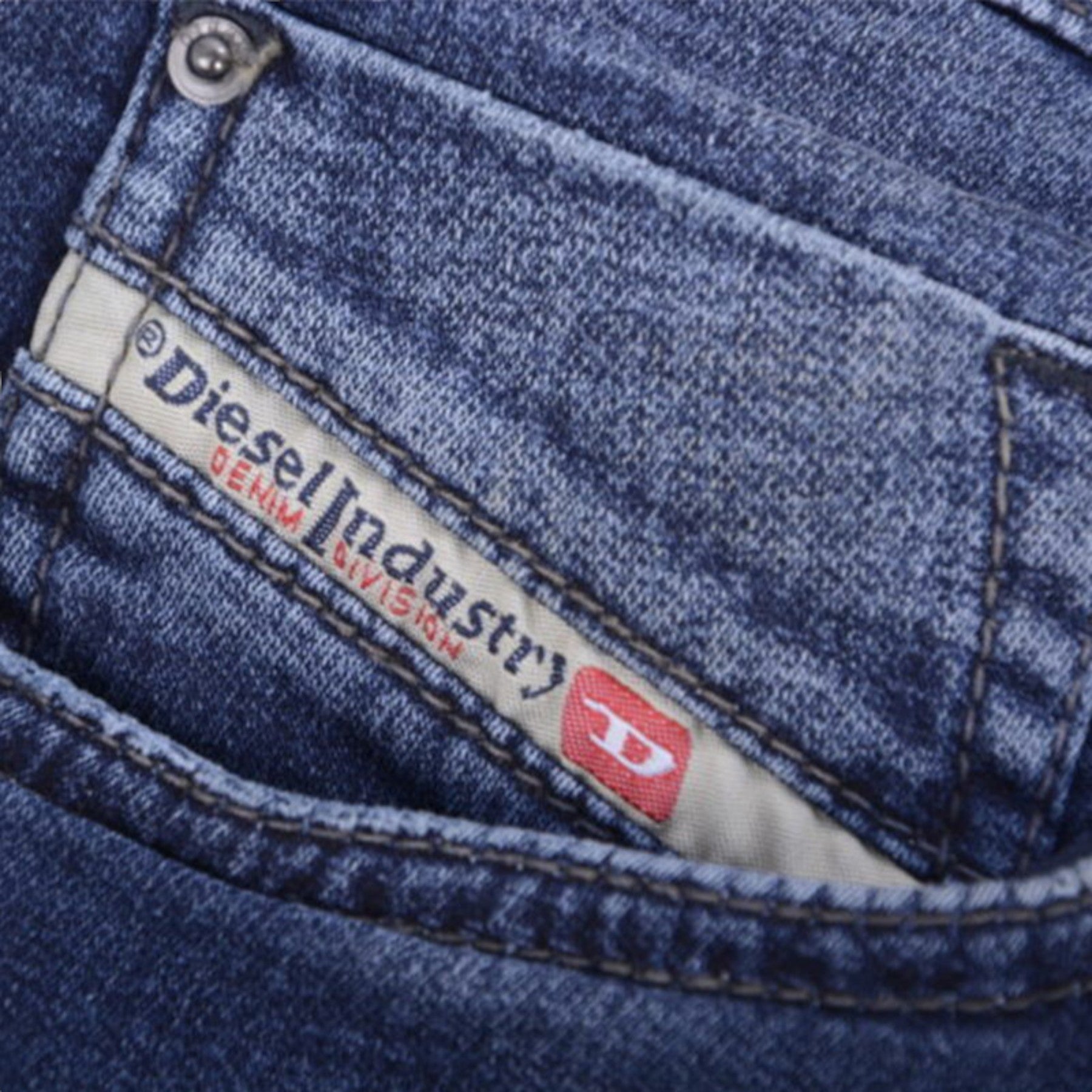 DIESEL NARROT-NE 0666W Mens Denim Jeans Sweat Jogg Distressed Regular Fit Carrot