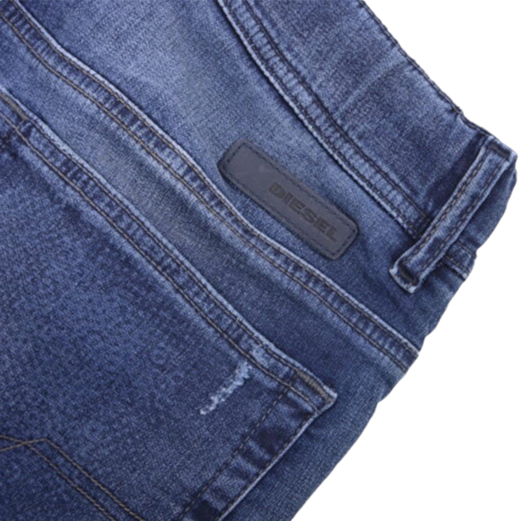 DIESEL NARROT-NE 0666W Mens Denim Jeans Sweat Jogg Distressed Regular Fit Carrot