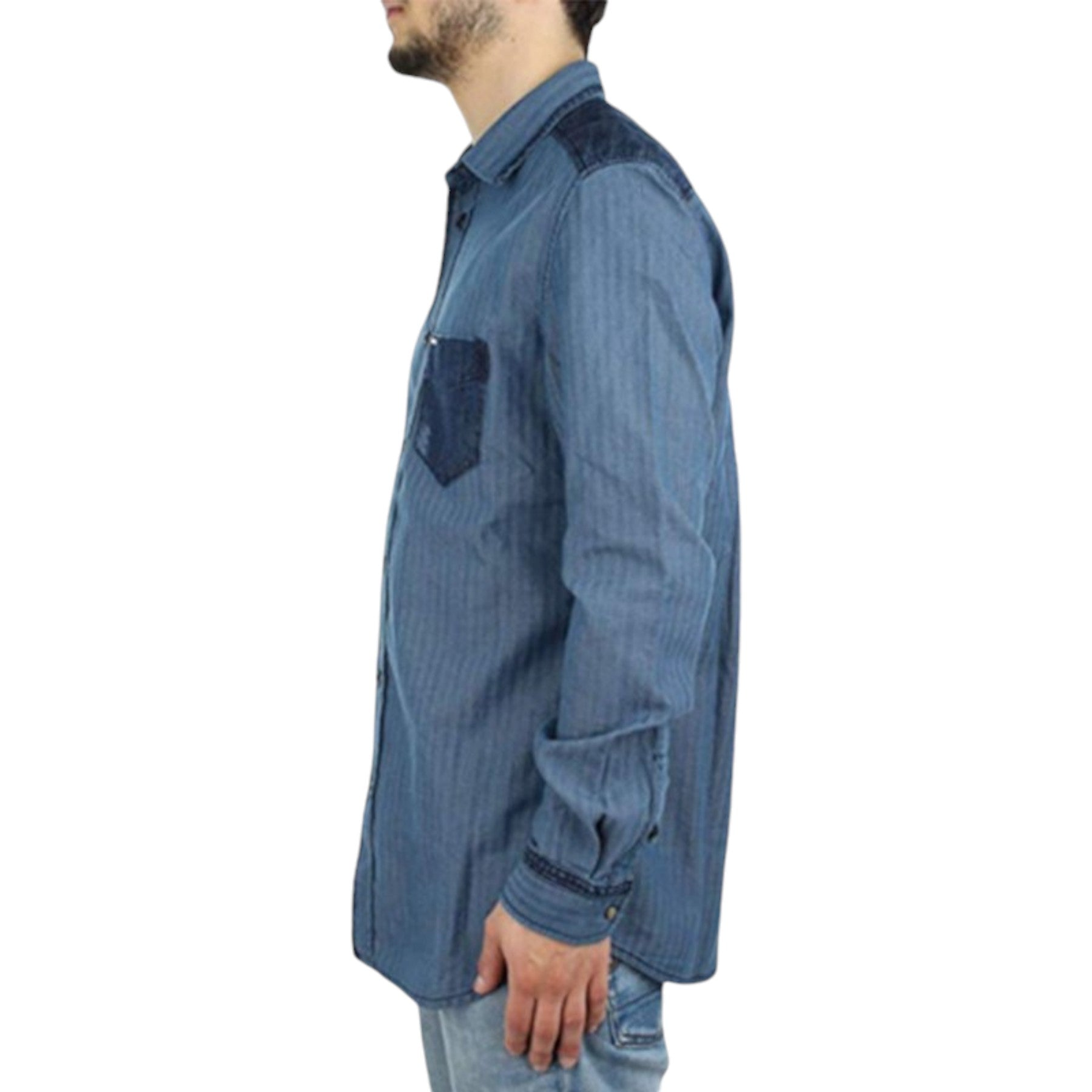 DIESEL D JERRY CHEMISE 0TAOF Mens Shirt Summer Long Sleeve Casual Cotton Shirt