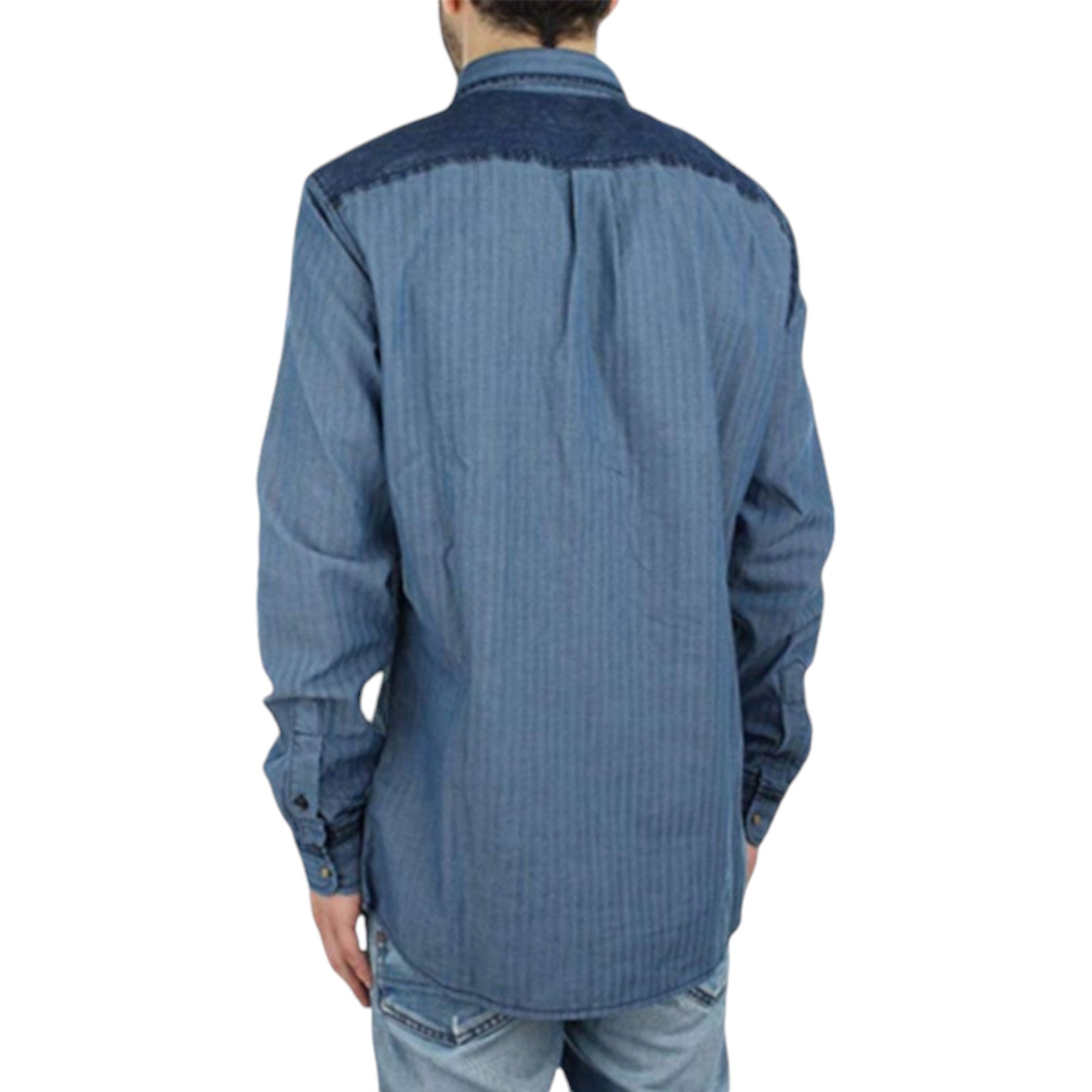 DIESEL D JERRY CHEMISE 0TAOF Mens Shirt Summer Long Sleeve Casual Cotton Shirt