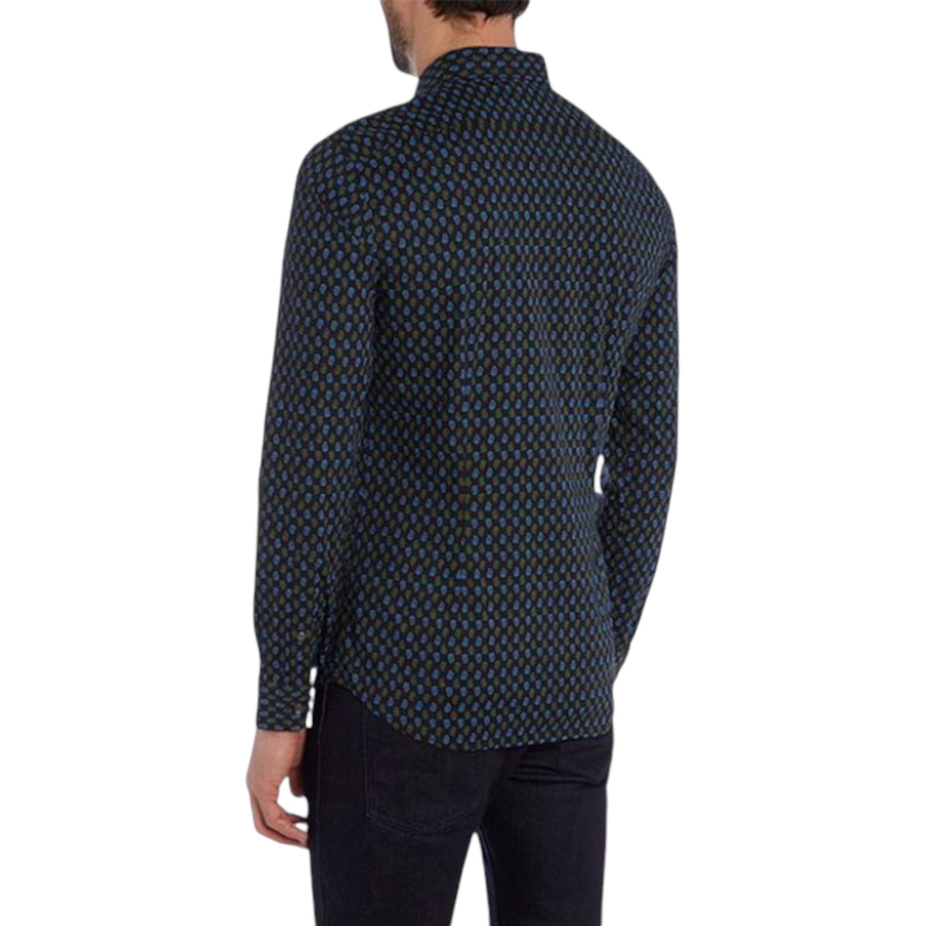 DIESEL S LEP 900 Mens Shirt Summer Long Sleeve Slim fit Casual Cotton Shirt