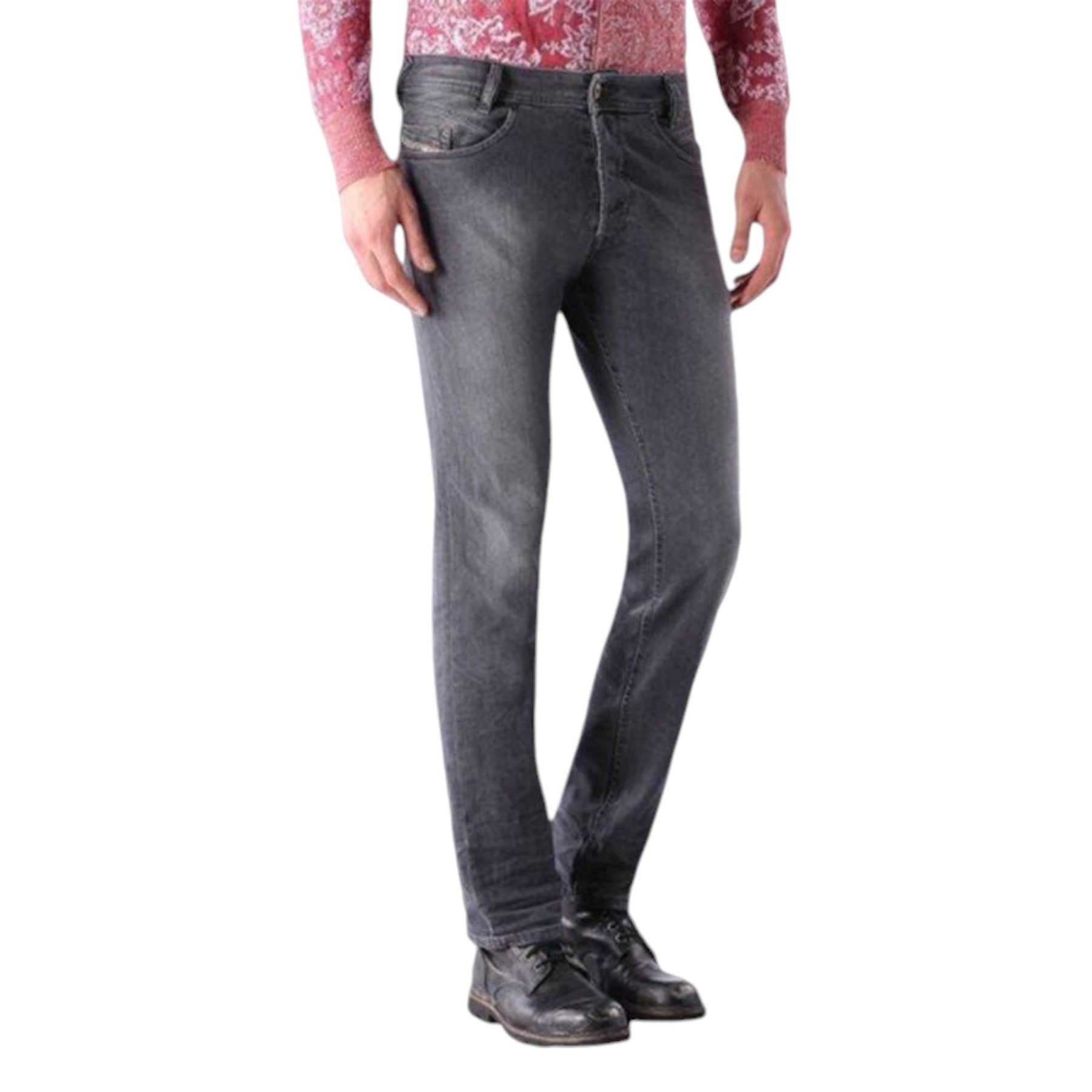 DIESEL IAKOP 0662U Mens Denim Jeans Stretch Regular Slim Tapered Casual Pants