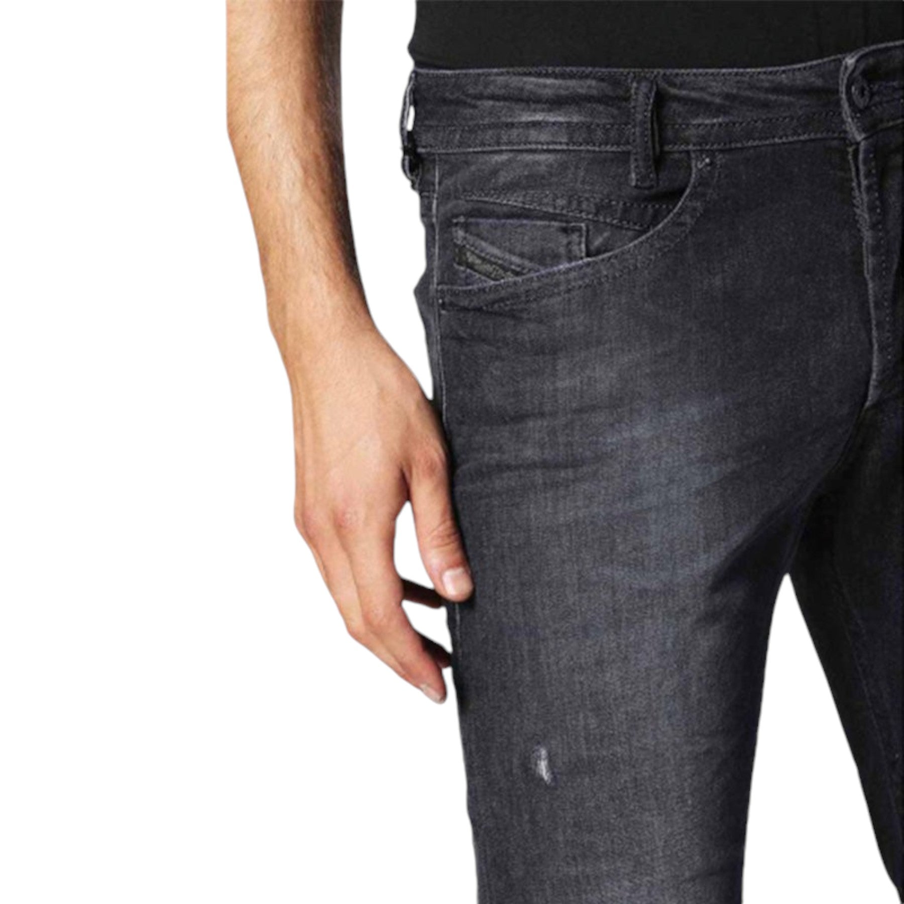 DIESEL AKEE 0683Q Mens Denim Jeans Stretch Regular Slim Tapered Casual Pants