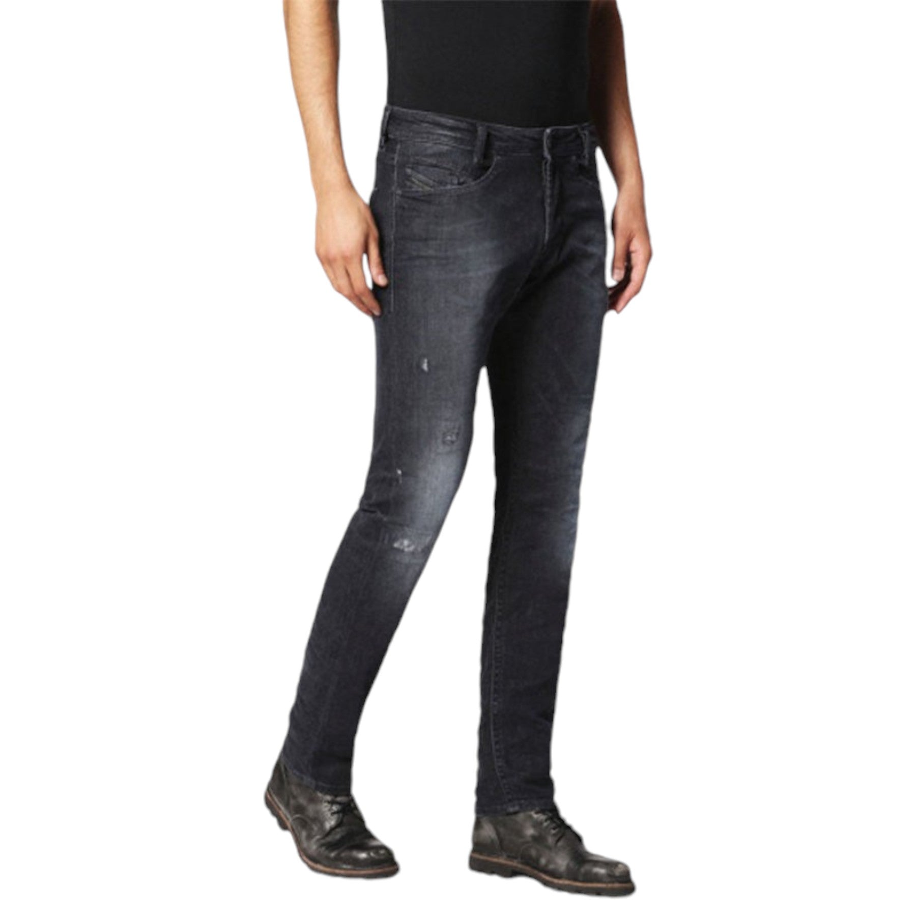 DIESEL AKEE 0683Q Mens Denim Jeans Stretch Regular Slim Tapered Casual Pants