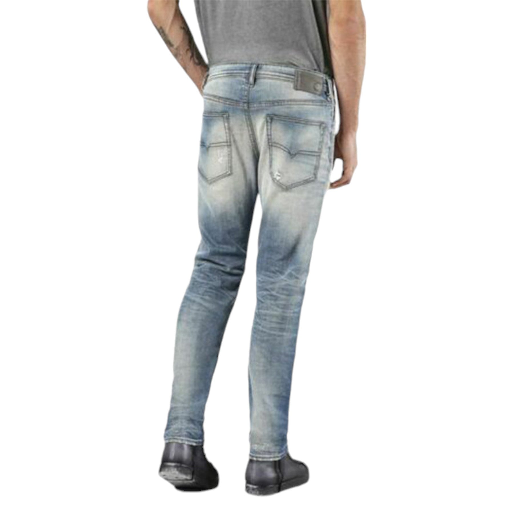 DIESEL BUSTER 0845F Mens Denim Jeans Stretch Regular Slim Tapered Casual Pants