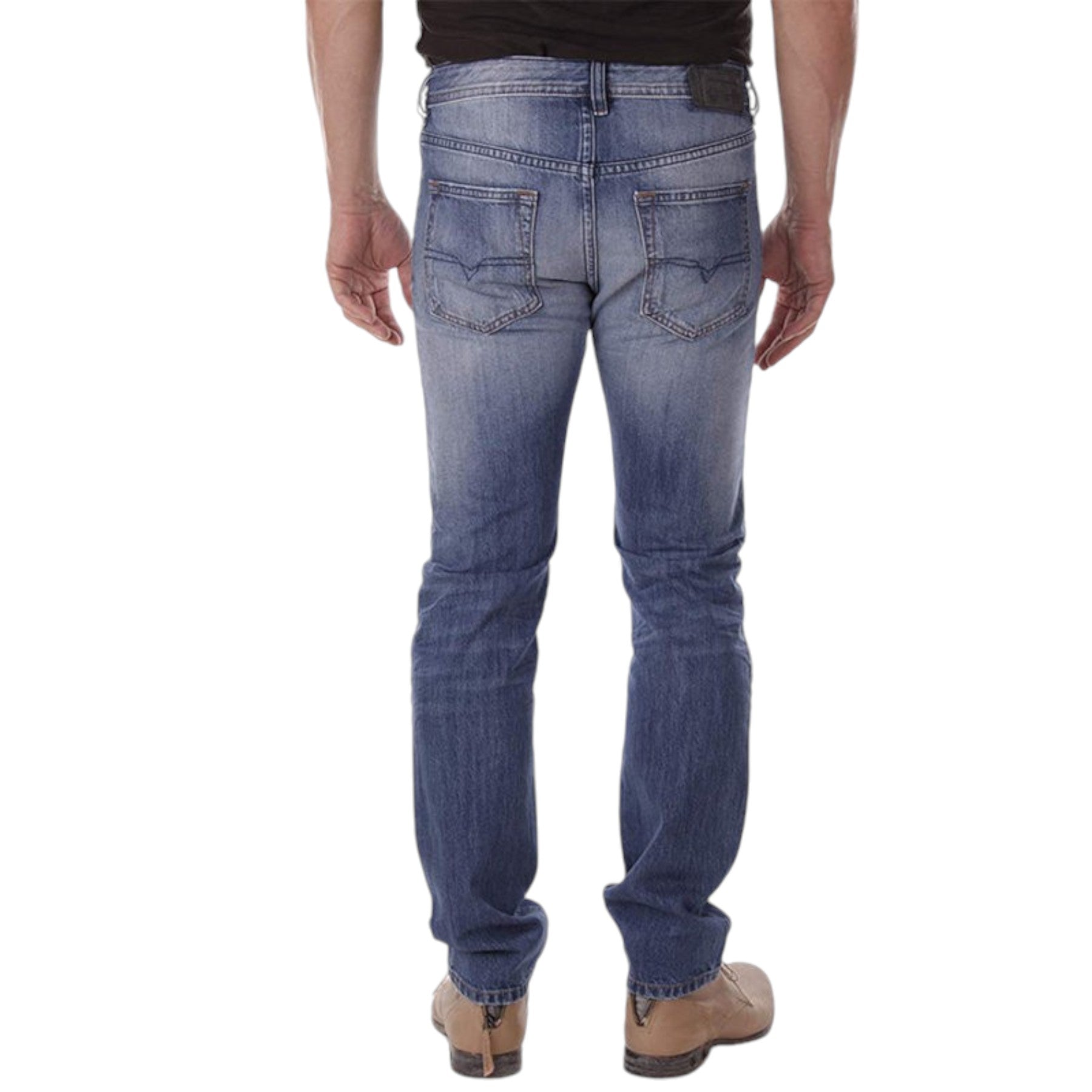 DIESEL BUSTER R95T8 Mens Denim Jeans Regular Slim Tapered Distress Casual Pants