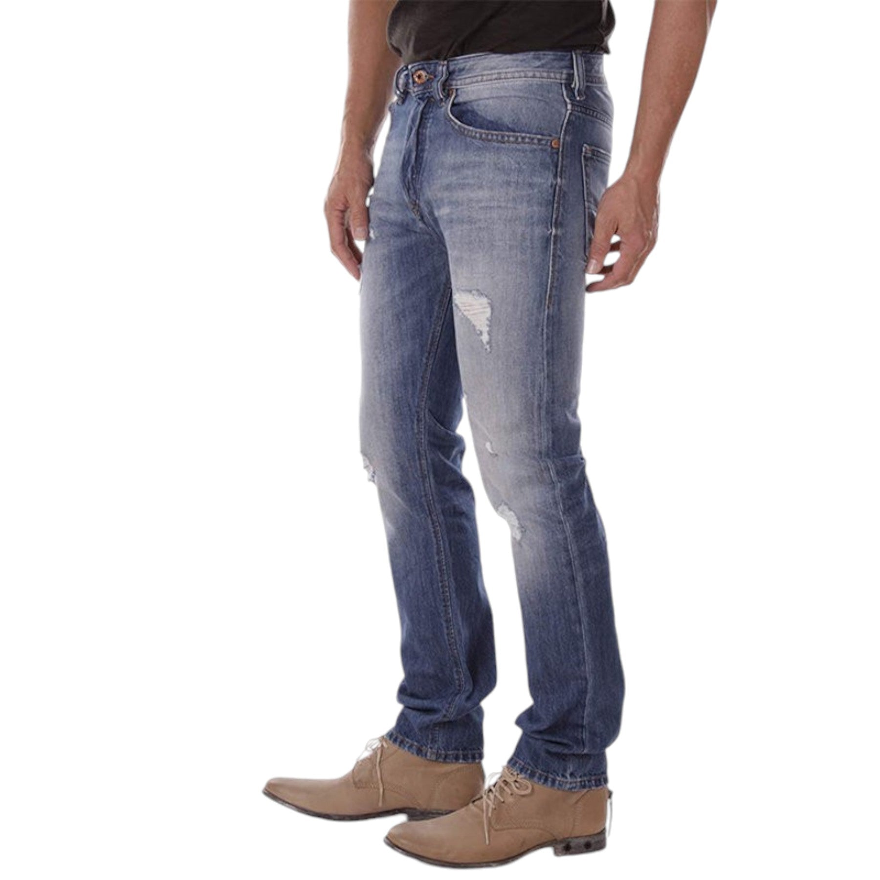 DIESEL BUSTER R95T8 Mens Denim Jeans Regular Slim Tapered Distress Casual Pants