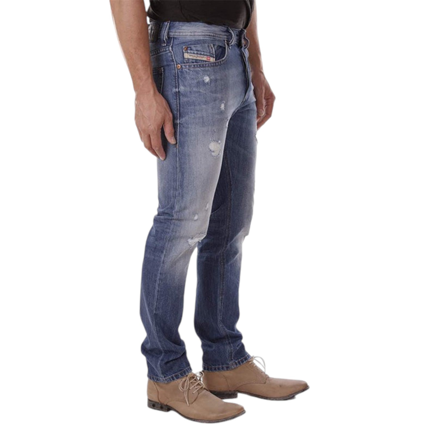 DIESEL BUSTER R95T8 Mens Denim Jeans Regular Slim Tapered Distress Casual Pants