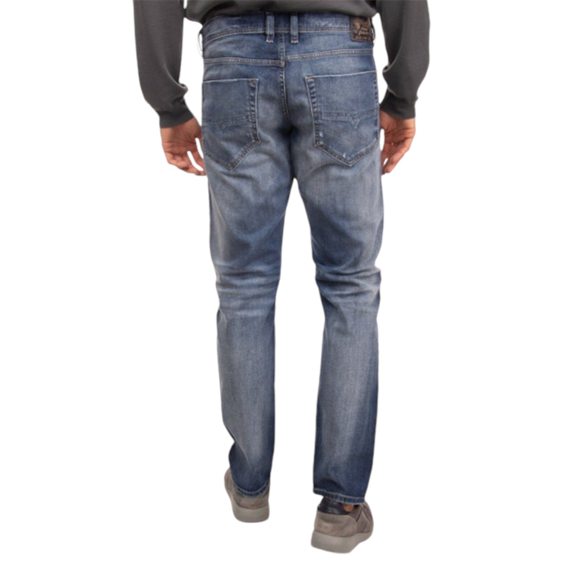 DIESEL TEPPHAR R248D Mens Denim Jeans Slim Fit Stretch Carrot Distressed Pants