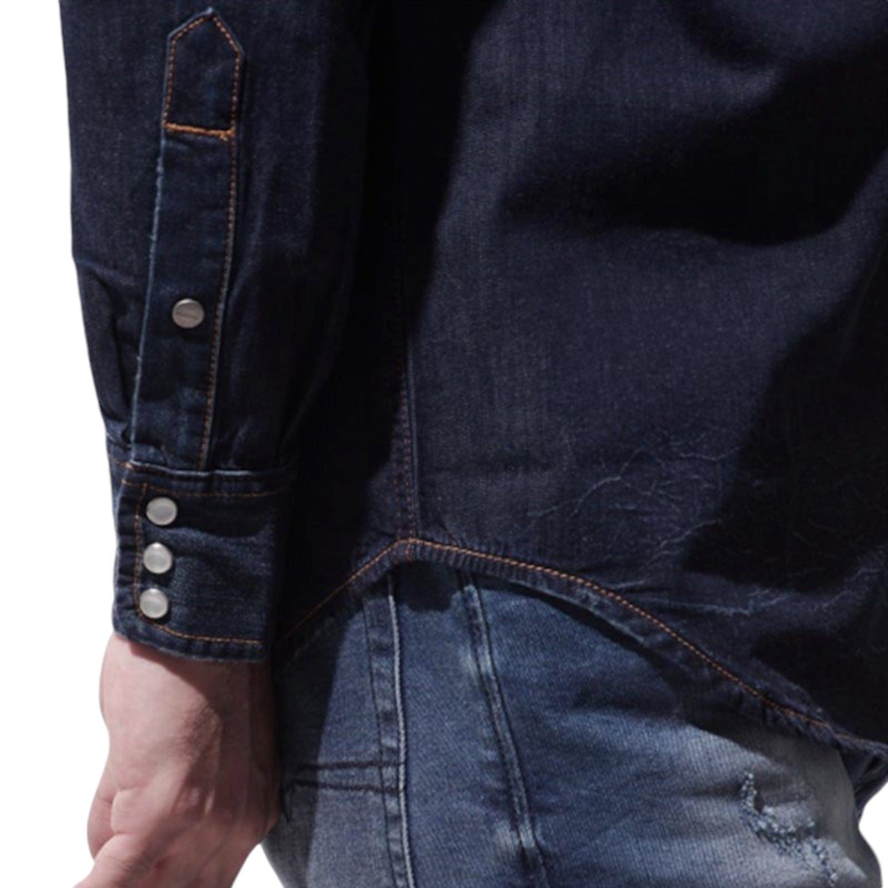 DIESEL D ROOKE 0JAQU Mens Denim Shirt Long Sleeve Summer Casual Western Shirt