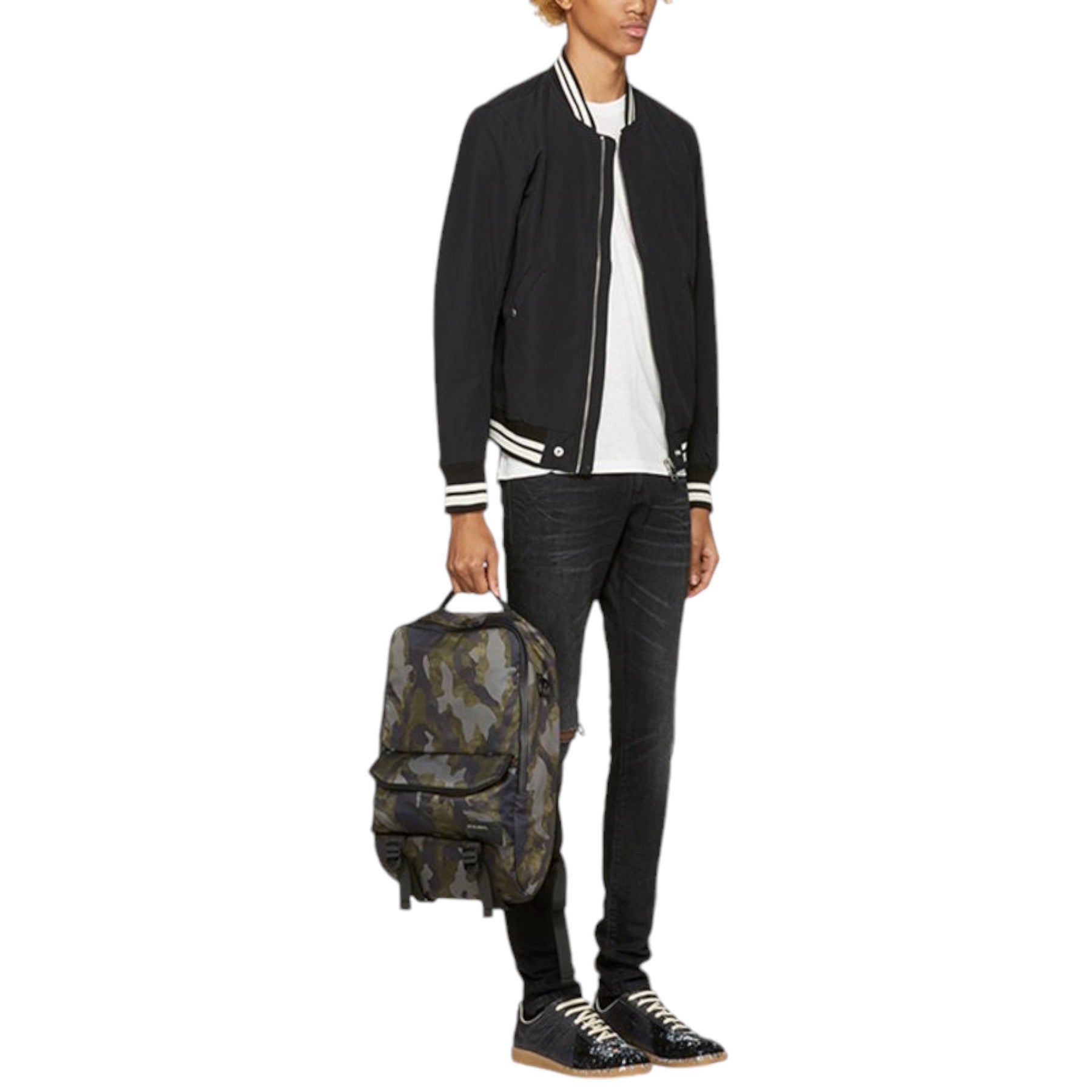 DIESEL J RADICAL 900 Mens Bomber Jacket Regular fit Winter Outwear Casual Coat