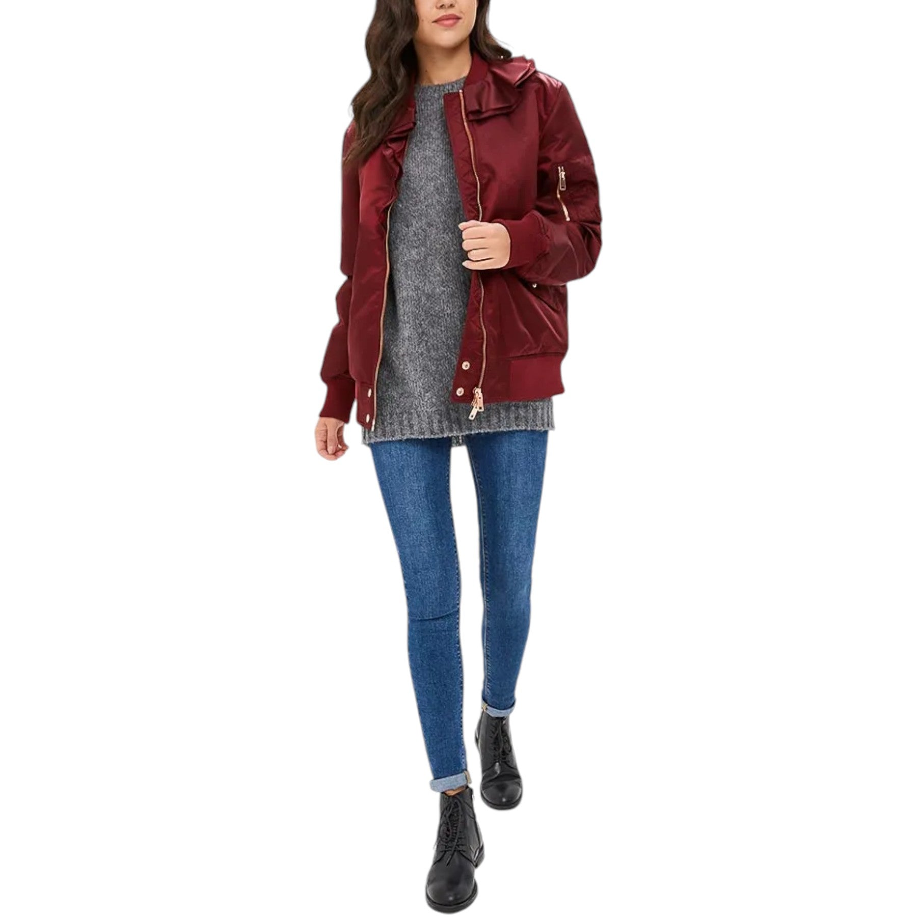 DIESEL G-ALMUNDA GIACCA Womens Bomber Jacket Quilted Casual Winter Outwear Coat