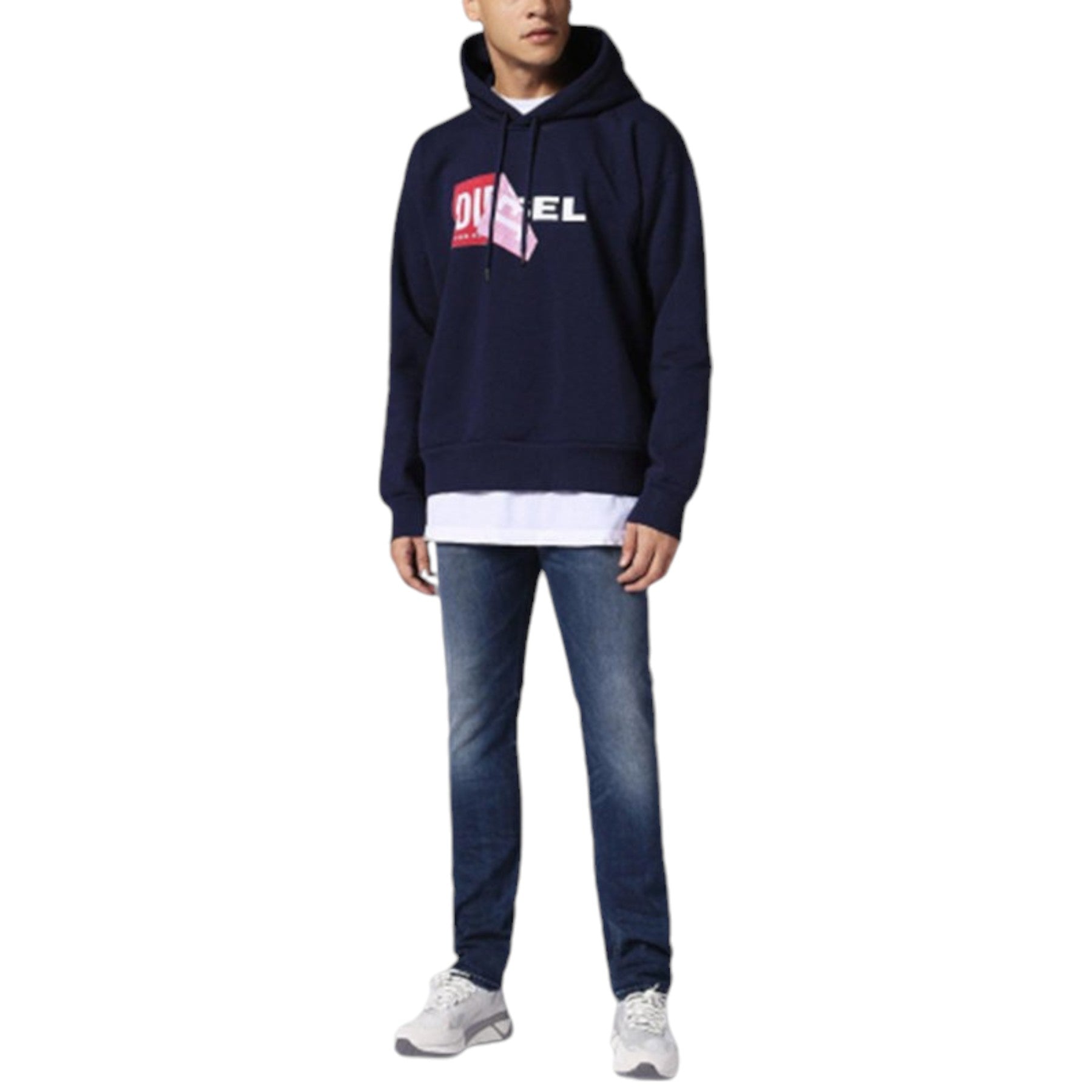 DIESEL BELTHER 084SY Mens Denim Jeans Lyocell Stretch Regular Slim Tapered Leg