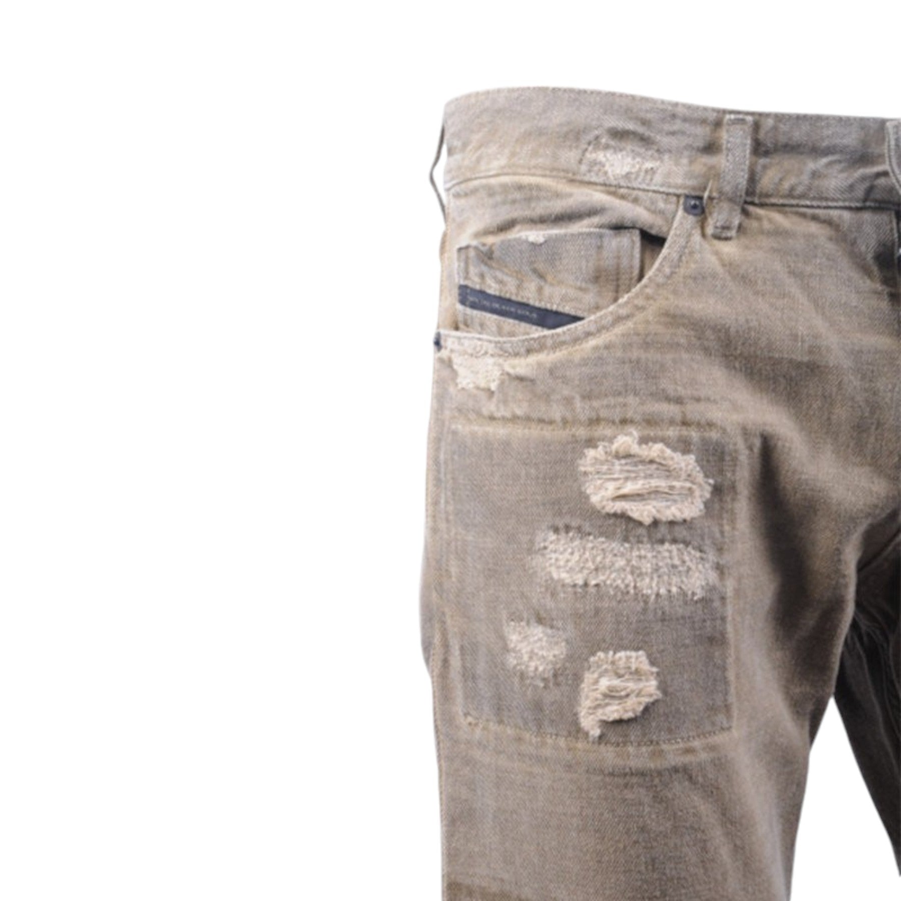 DIESEL BLACK GOLD TYPE-2813B BG8U8 Mens Denim Jeans Ripped Regular Slim Italy