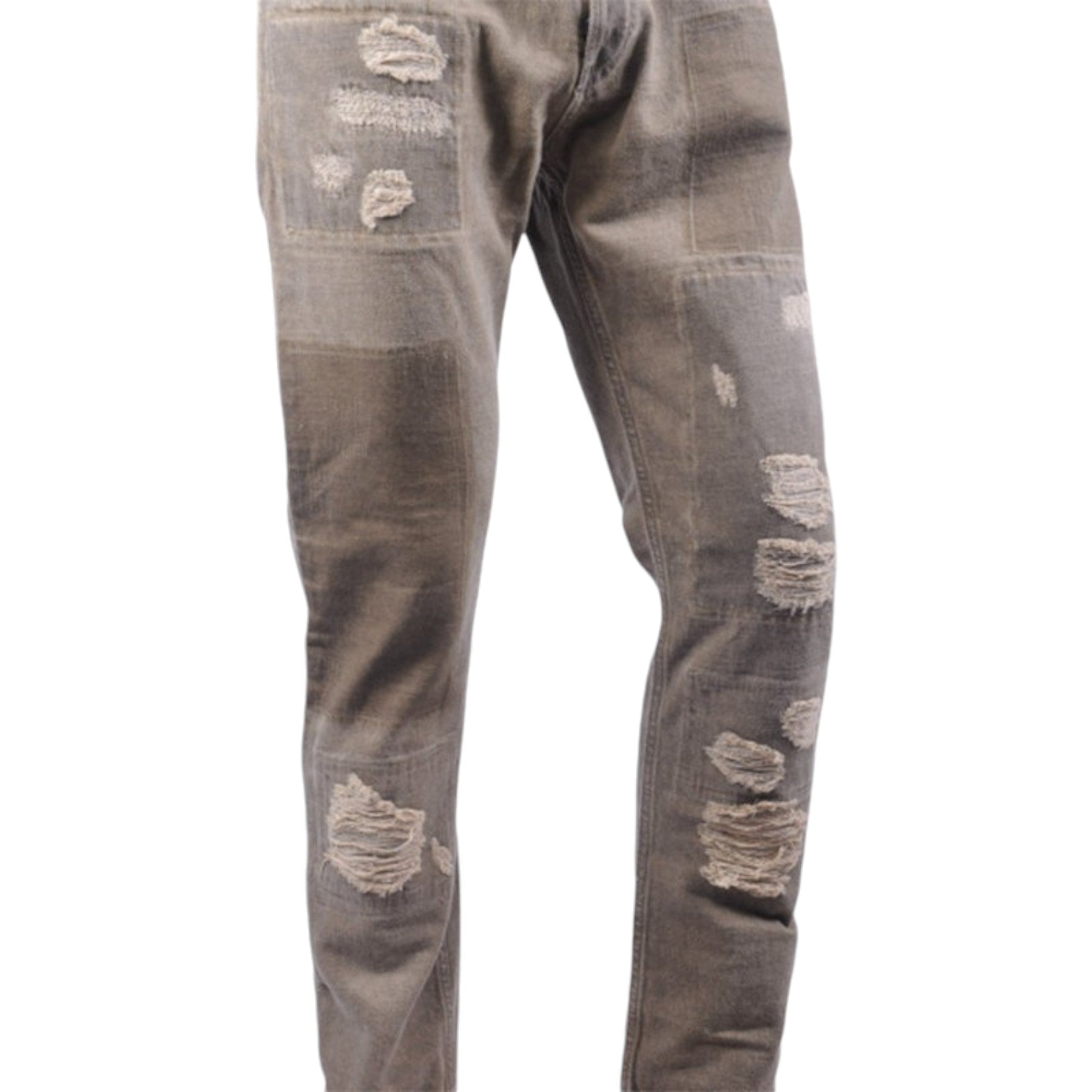 DIESEL BLACK GOLD TYPE-2813B BG8U8 Mens Denim Jeans Ripped Regular Slim Italy