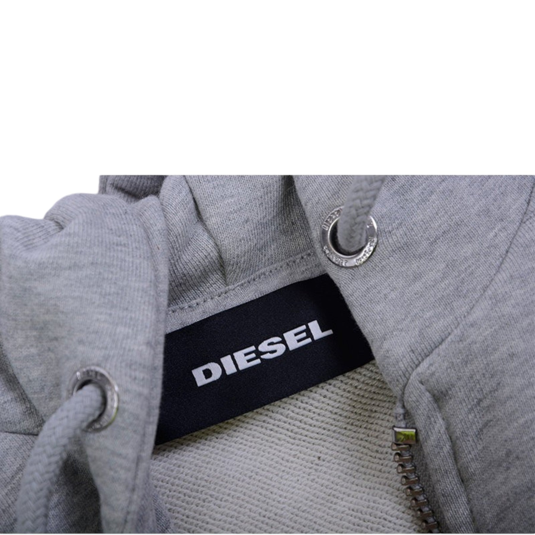 DIESEL S SMASHINGNEW Mens Zipped Hoodie Grey Long Sleeve Casual Sweatshirts