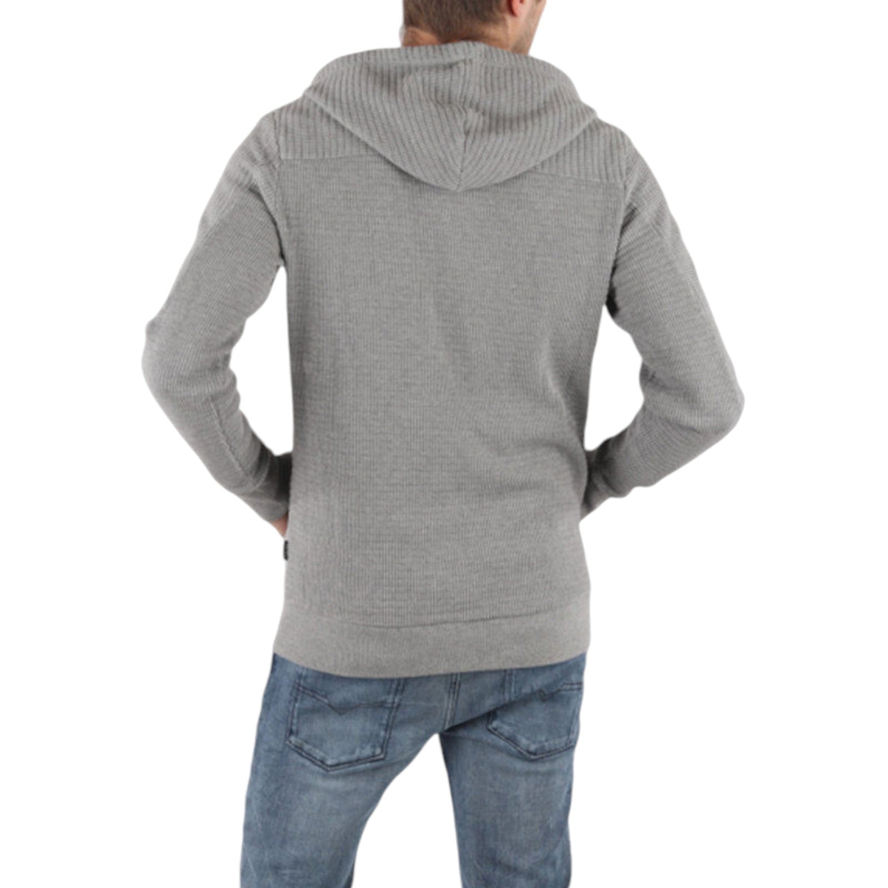 DIESEL S ADAM FELPA Mens Hoodies Plain Casual Grey Top Zipper Hooded Sweatshirts