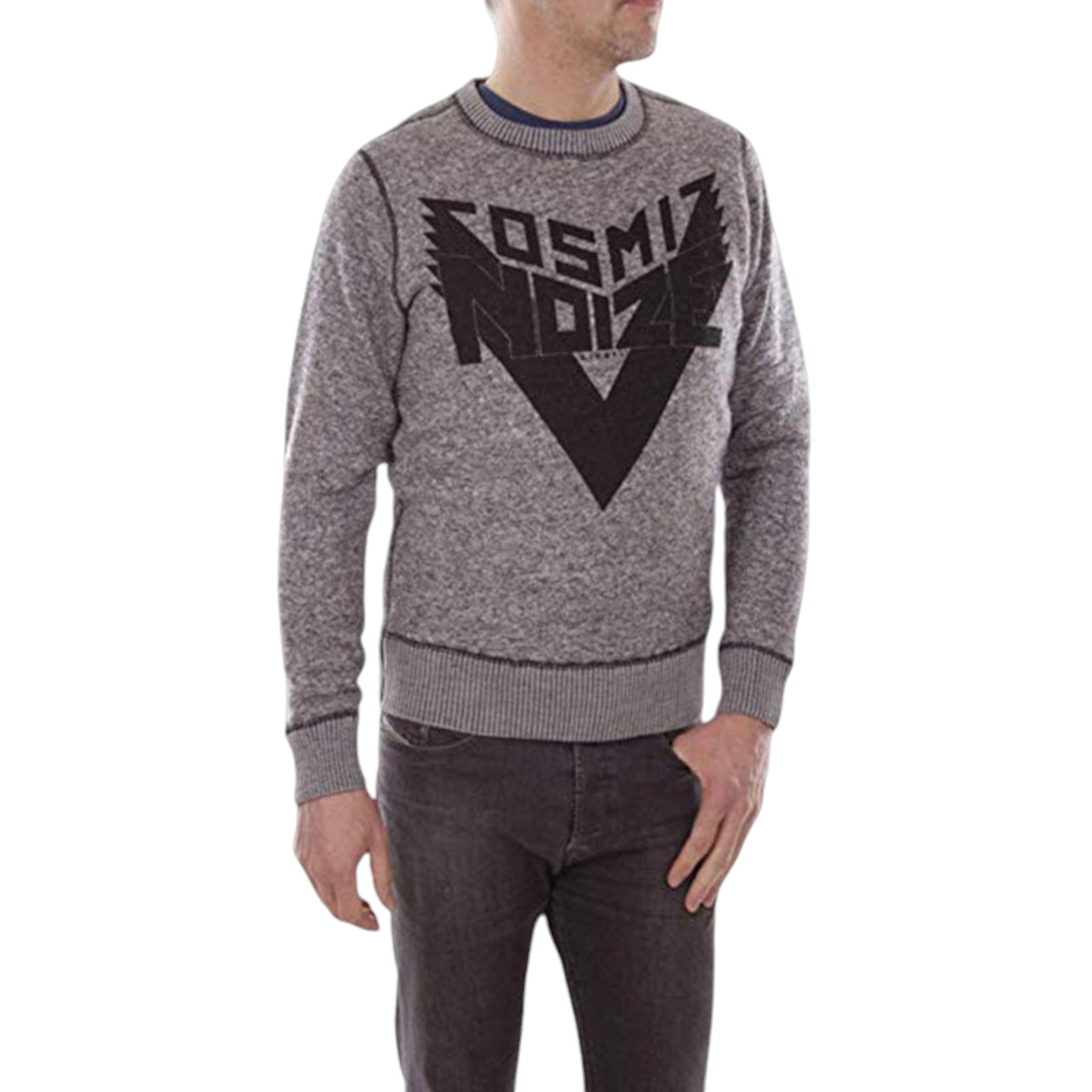 DIESEL S REAL FELPA Mens Sweatshirts Pull On Casual Crew Neck Long Sleeve Jumper
