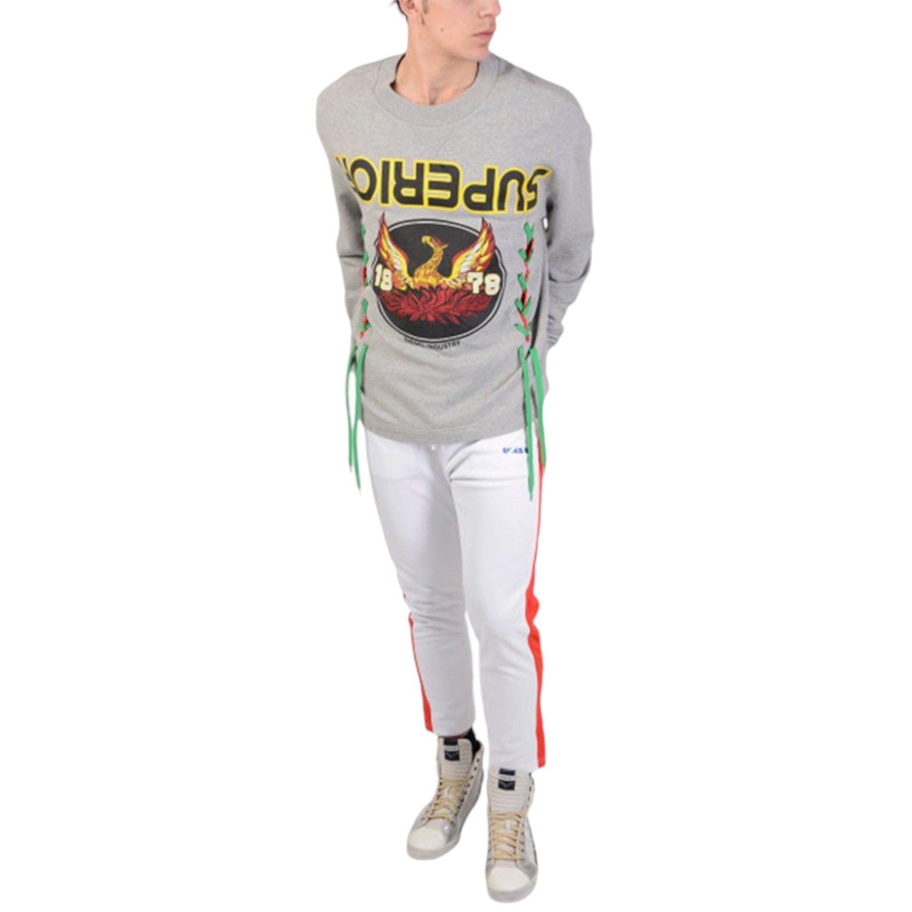 DIESEL S FREMONT Mens Sweatshirts Oversized Pull On Crew Neck Long Sleeve Jumper